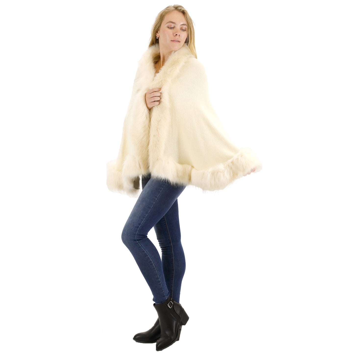 Fur Short Length Shawl SH923 (1PC)