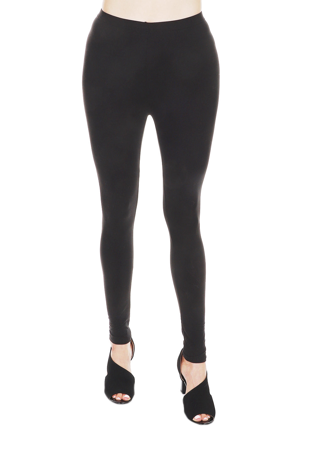 3 INCHES Band Tummy Control Soft Leggings LGR5-3 80484 (6PC)