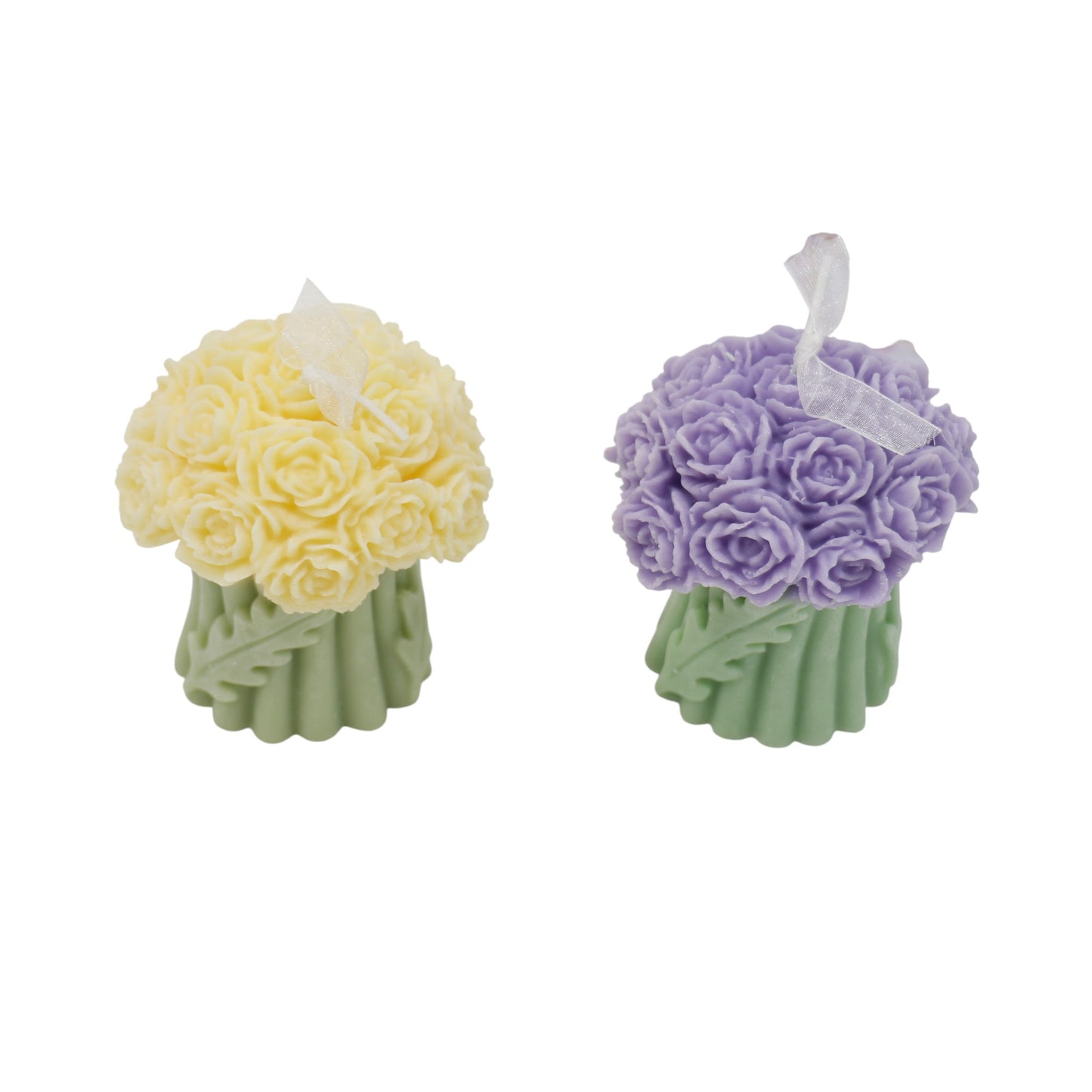 Rose Bouguet Scented Mix Color Candle SS41106-35.. (12PC)