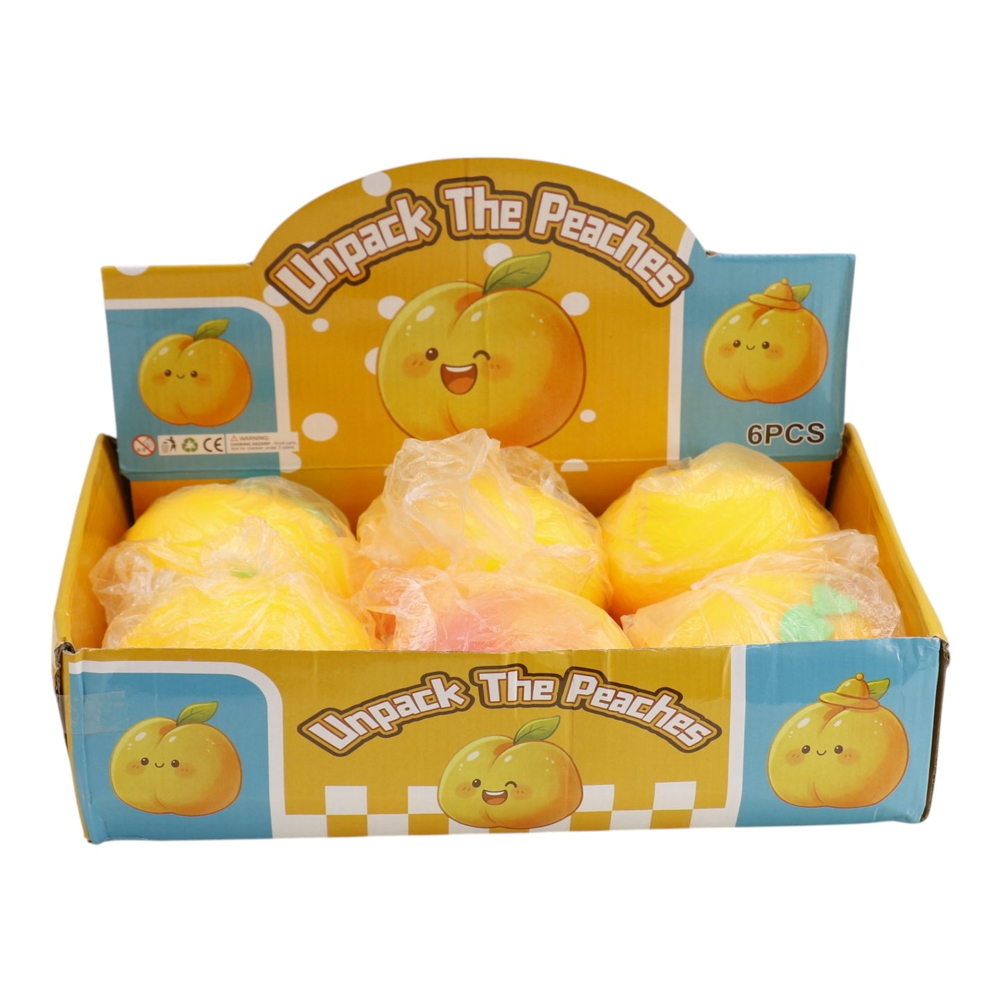 Jumbo Peach Flour Squishy Toy JT6608-9 (6PC)