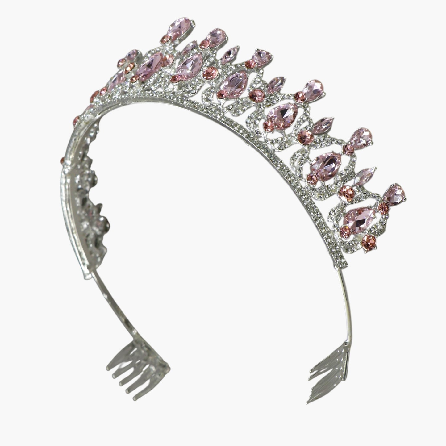 Crystal Tiara Crown HT0939 (2PC)