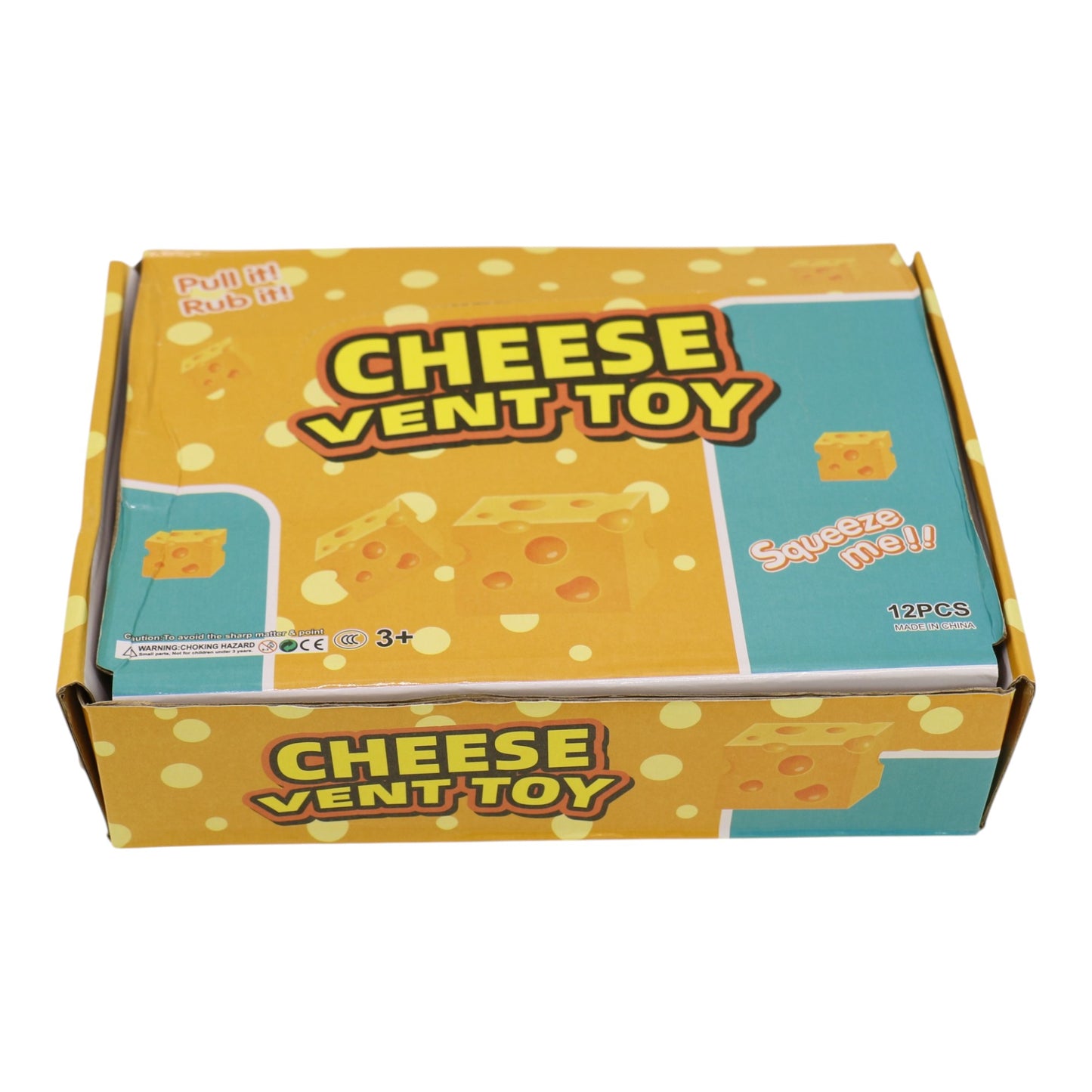 Cube Cheese Vent Squishy Toy TR6520-1 (12PC)