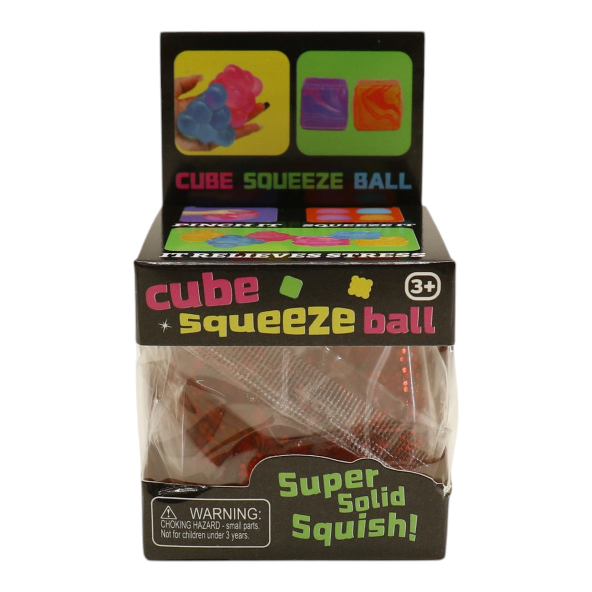 Christmas Glitter Cube Squishy Toy SS6821-9 (12PC)