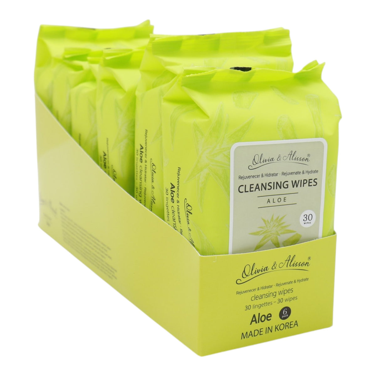 Aloe Cleansing Makeup Remover Wipes MIT004 (6PK)