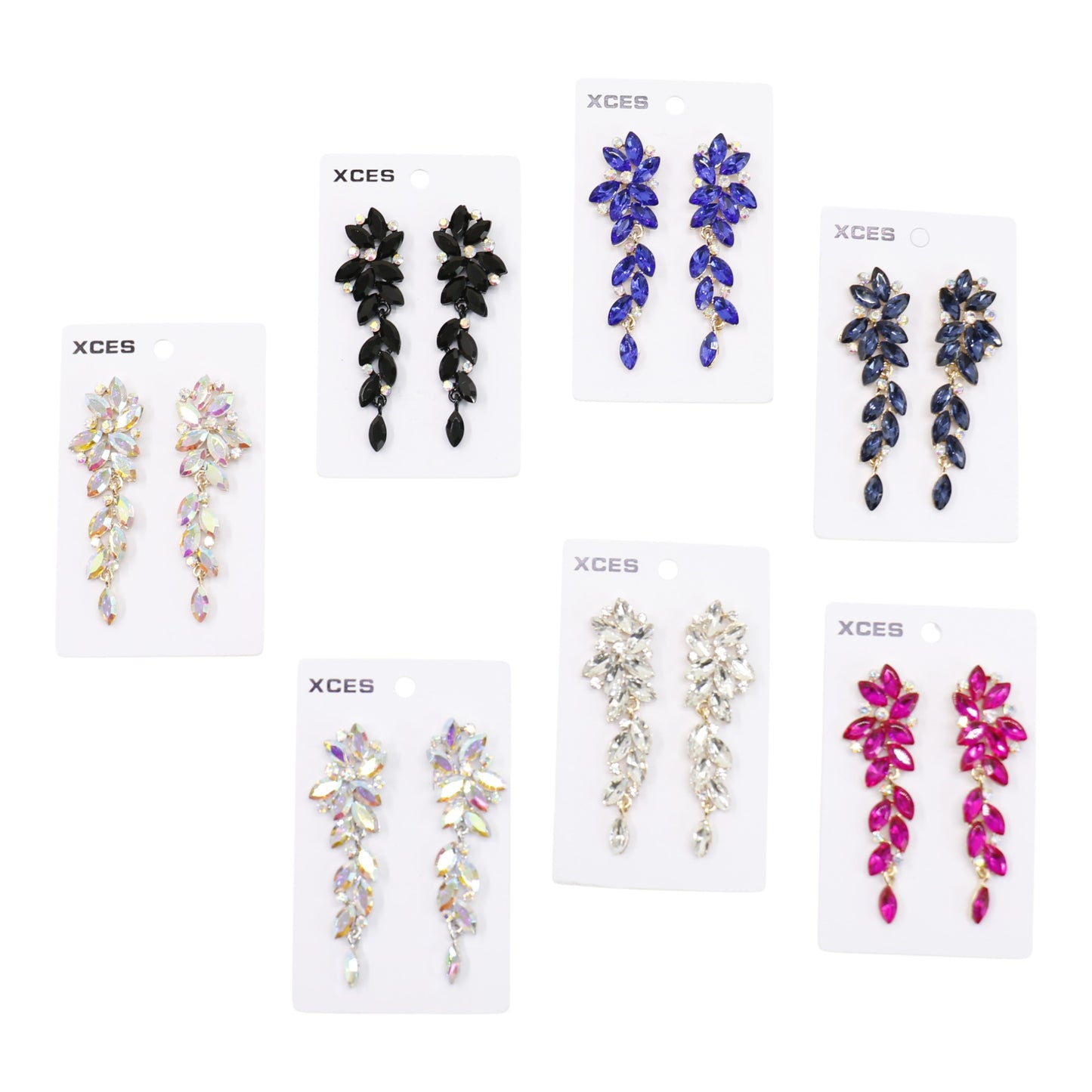 Crystal Marquise Cluster Drop Bridal Earring JE7306 (3PAIR)