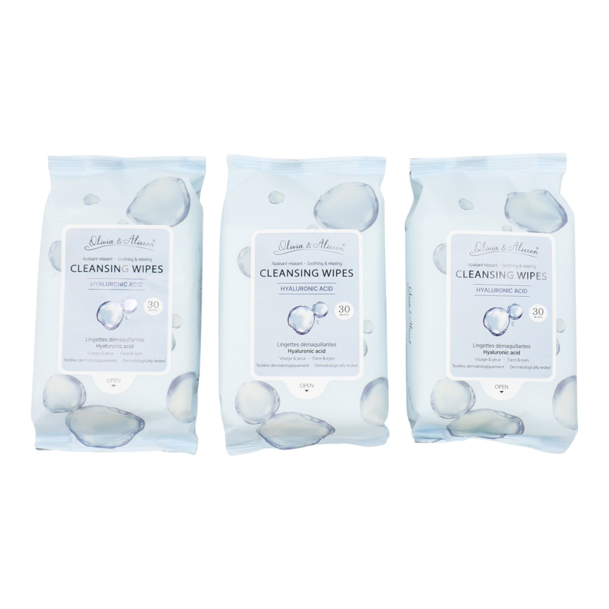 Hyaluronic Acid Cleansing Makeup Remover Wipes MIT012 (6PK)