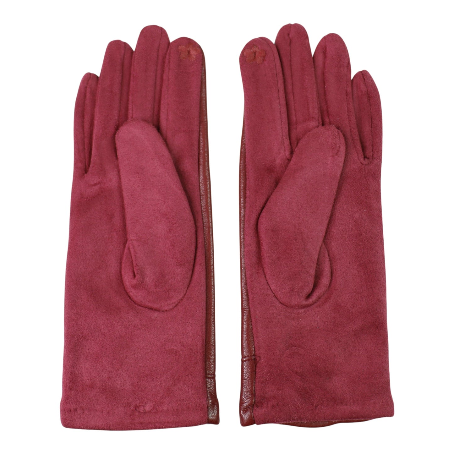 Women's Faux Leather Pom Pom Gloves GL178. (12PAIR)