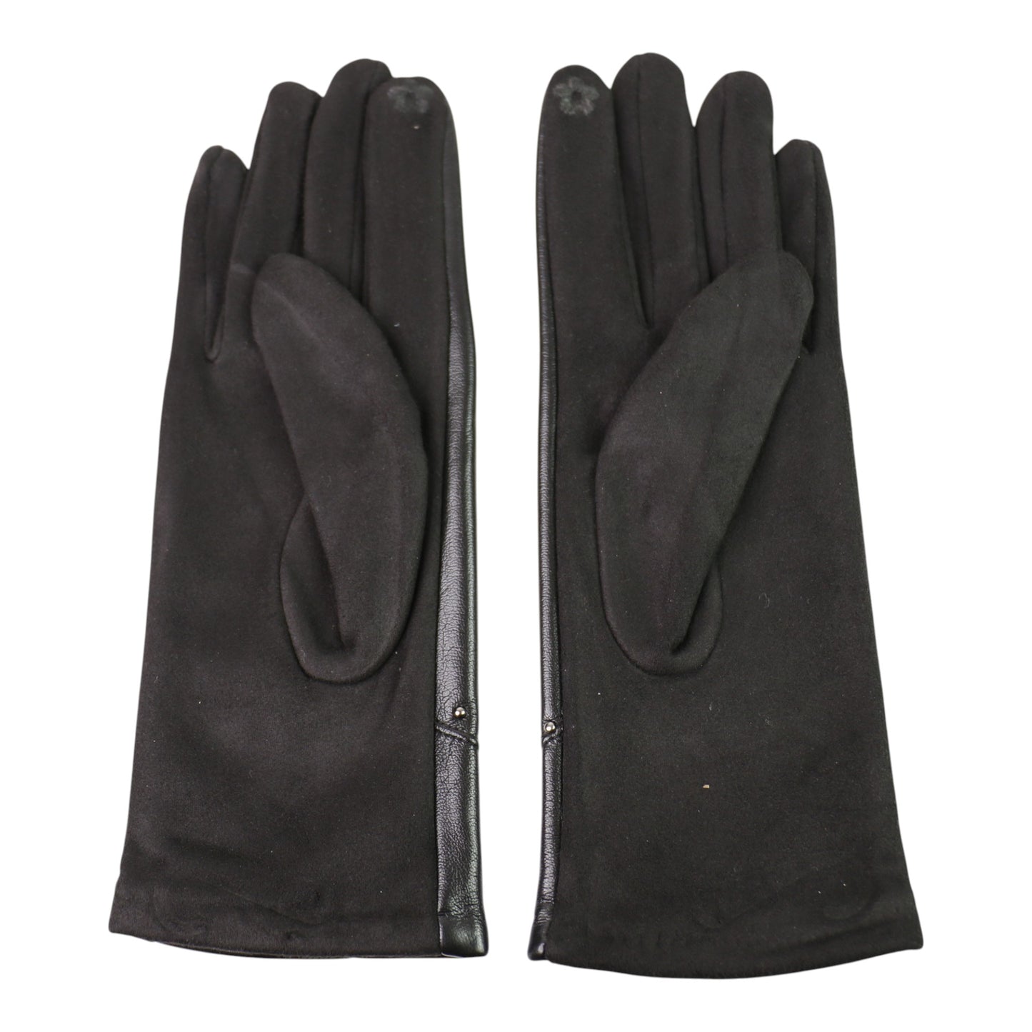 Women's Faux Leather Rhinestone Decor Gloves GL179. (12PAIR)