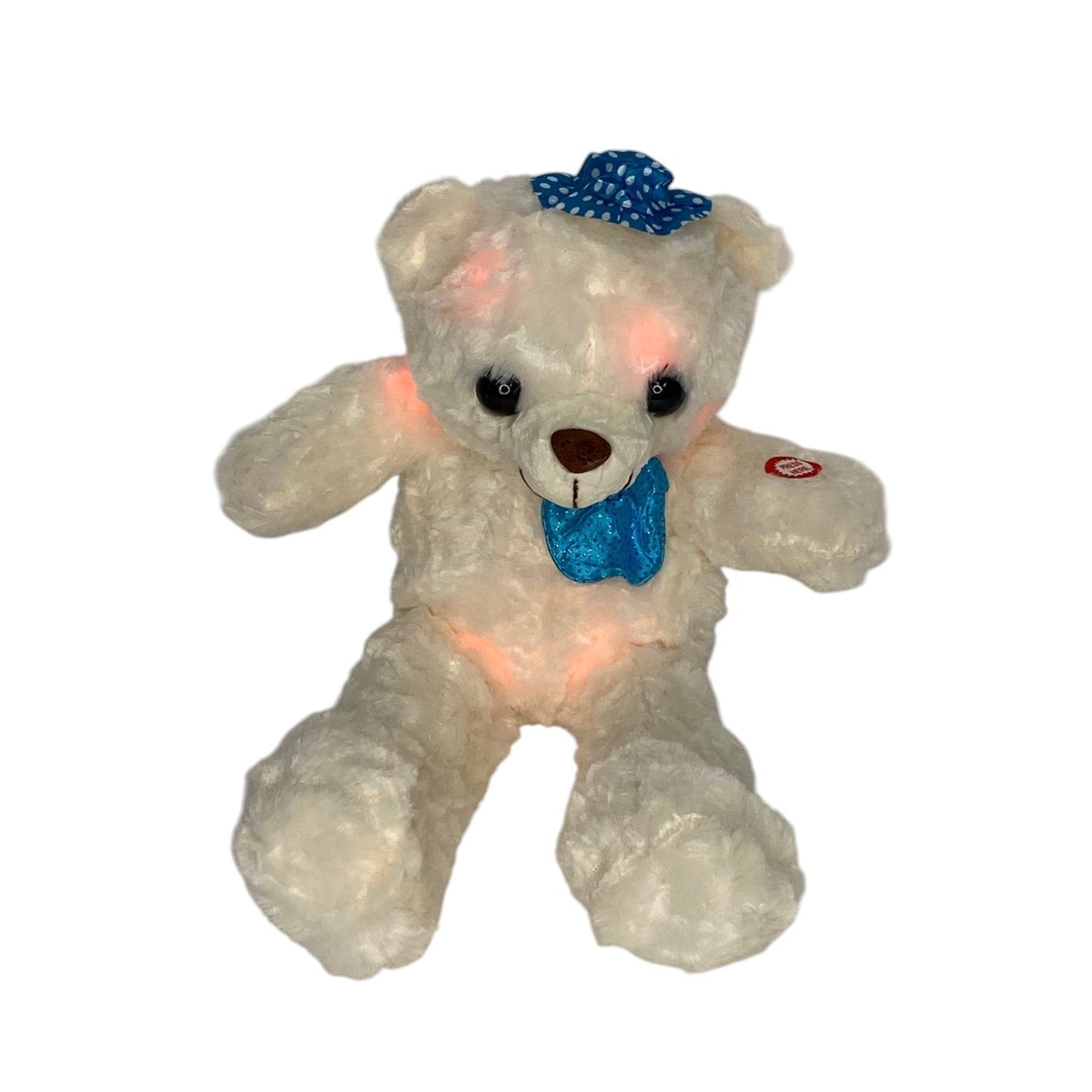 Hat Bear Led Plush SS3404-39 (6PC)