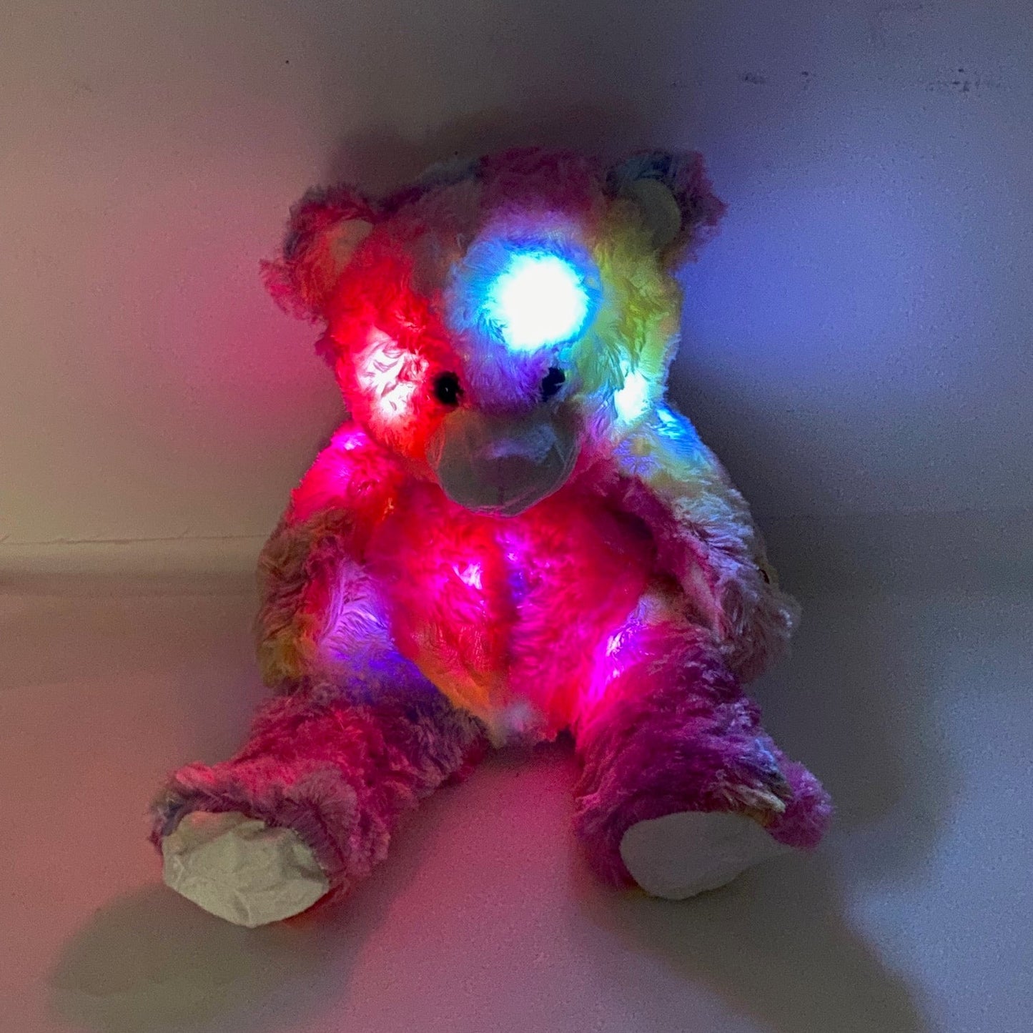 Rainbow Bear Led Plush SS3404-35 (6PC)