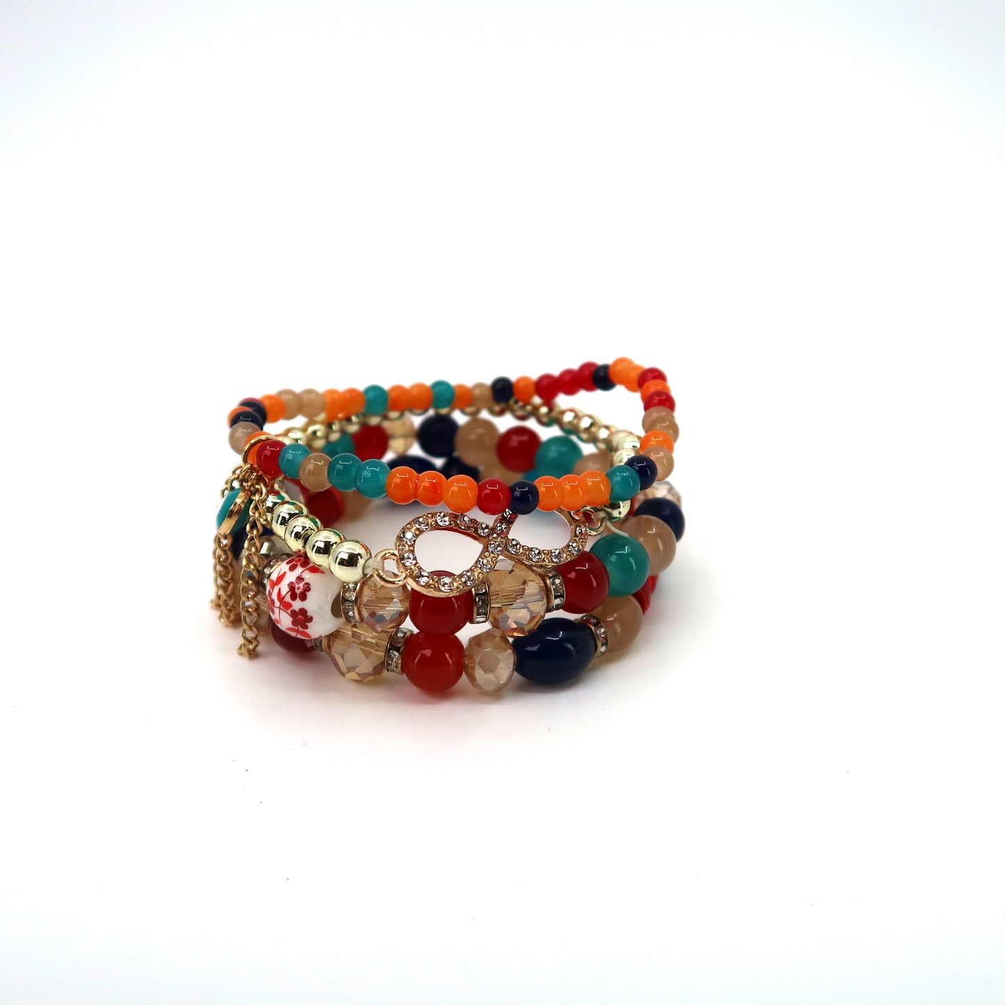 Evil Eye N Infinity Charm Ball Bracelet BR2521-66. (12PC)