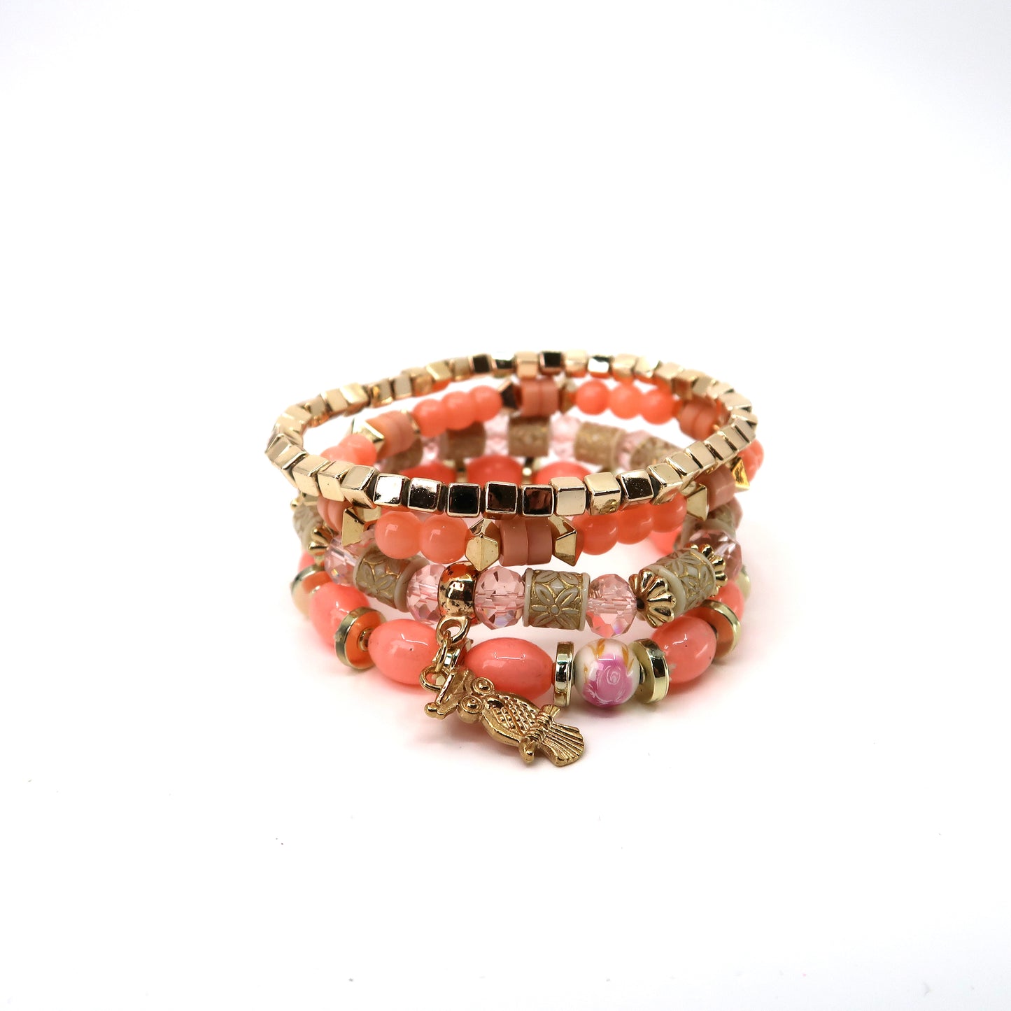 OWL CHARM BALL BRACELET 2521-52. (12PC)