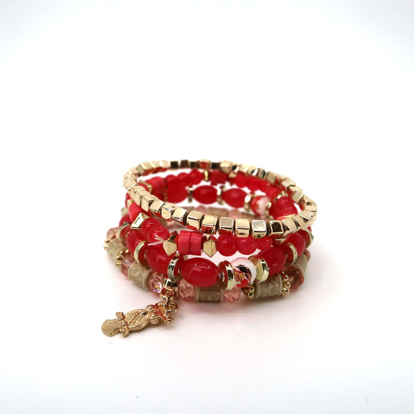 OWL CHARM BALL BRACELET 2521-52. (12PC)