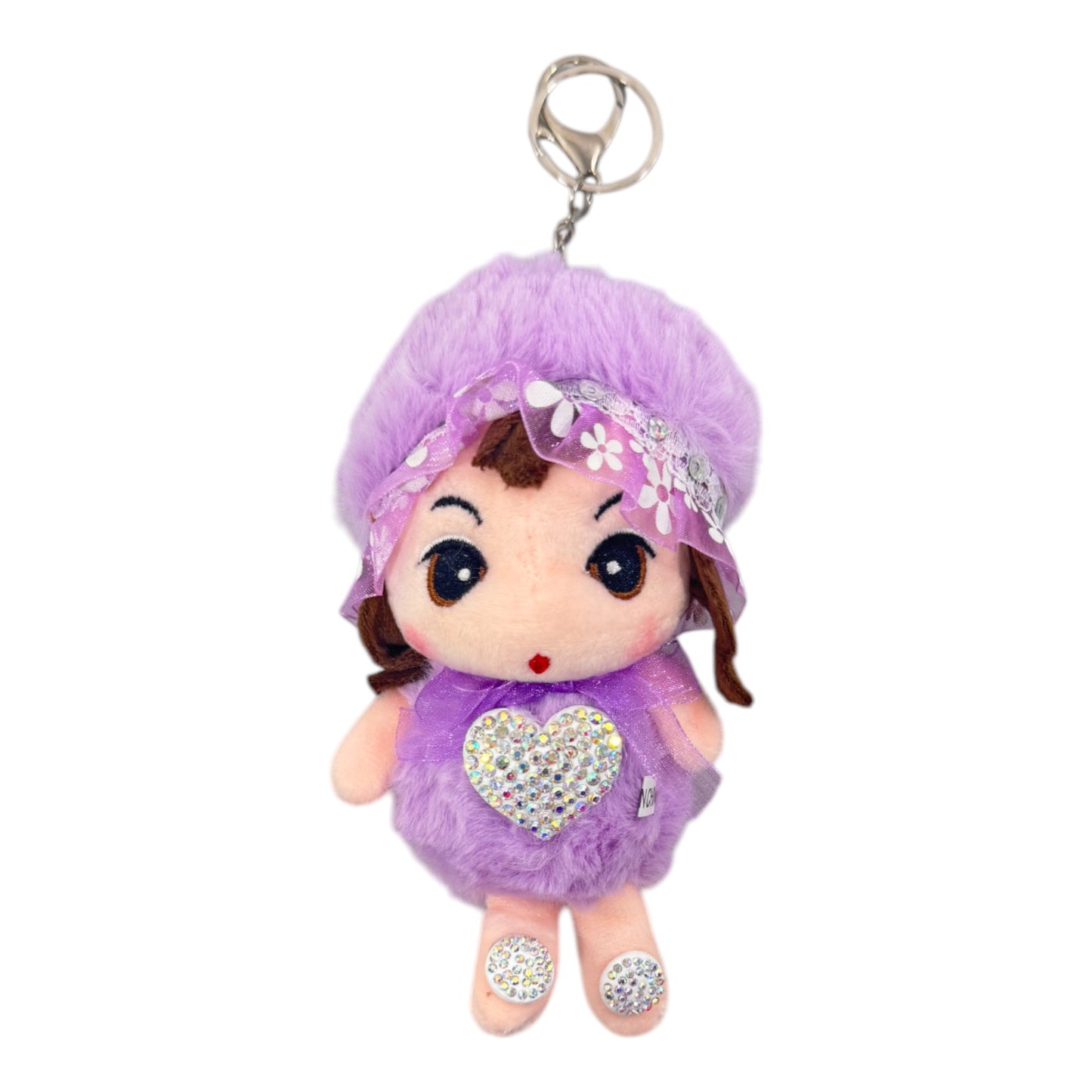 FAIRY PLUSH STONE KEY CHAIN TY612-9 (12PC)