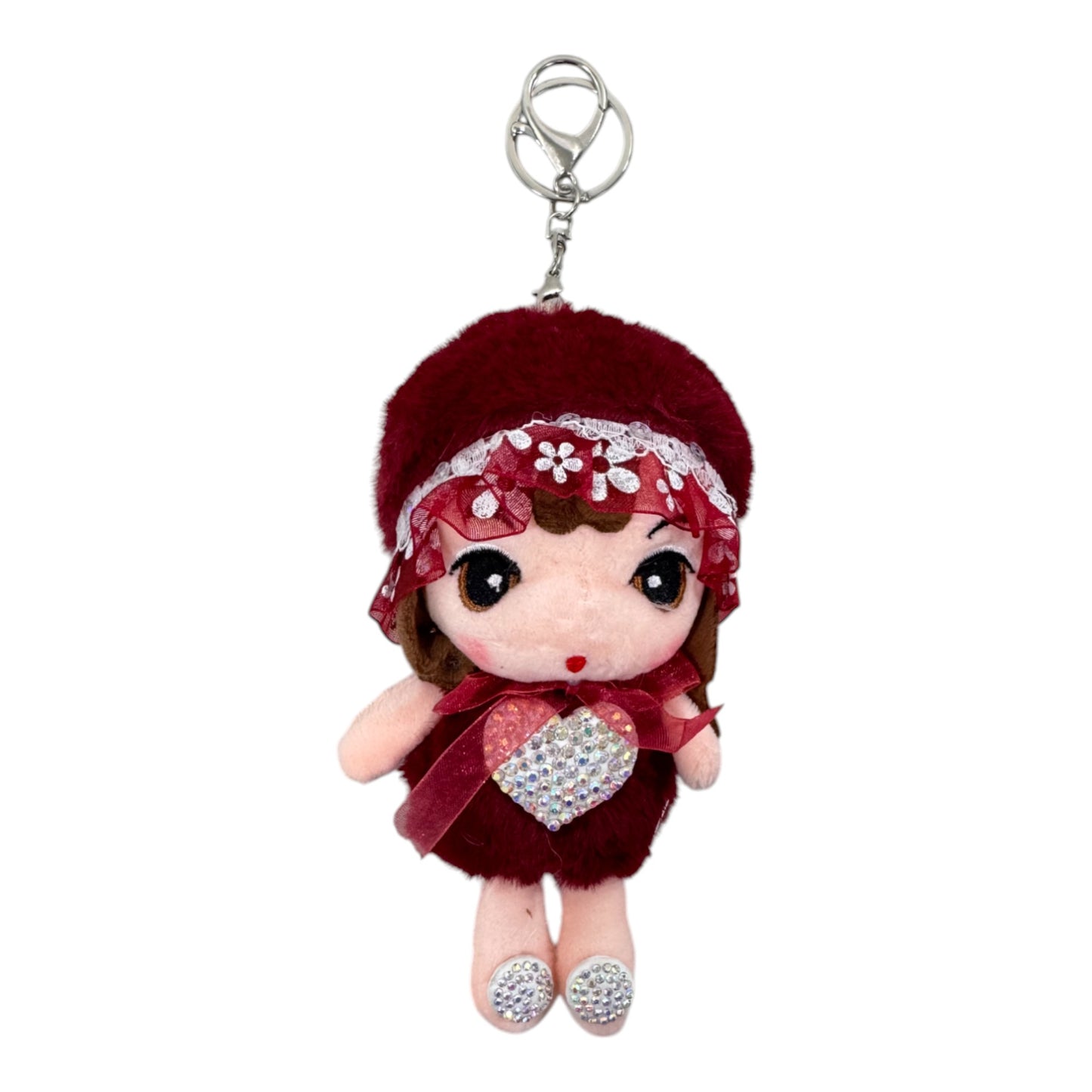 FAIRY PLUSH STONE KEY CHAIN TY612-9 (12PC)