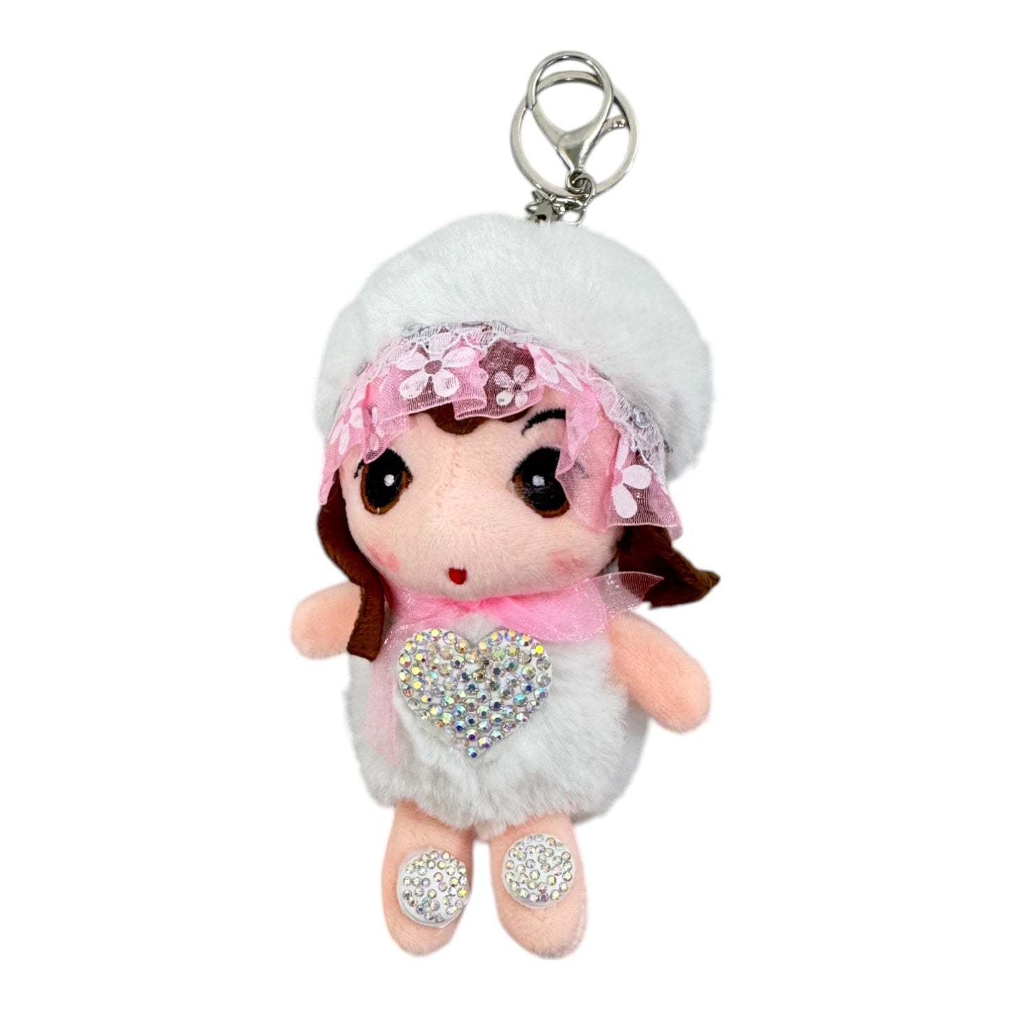 FAIRY PLUSH STONE KEY CHAIN TY612-9 (12PC)
