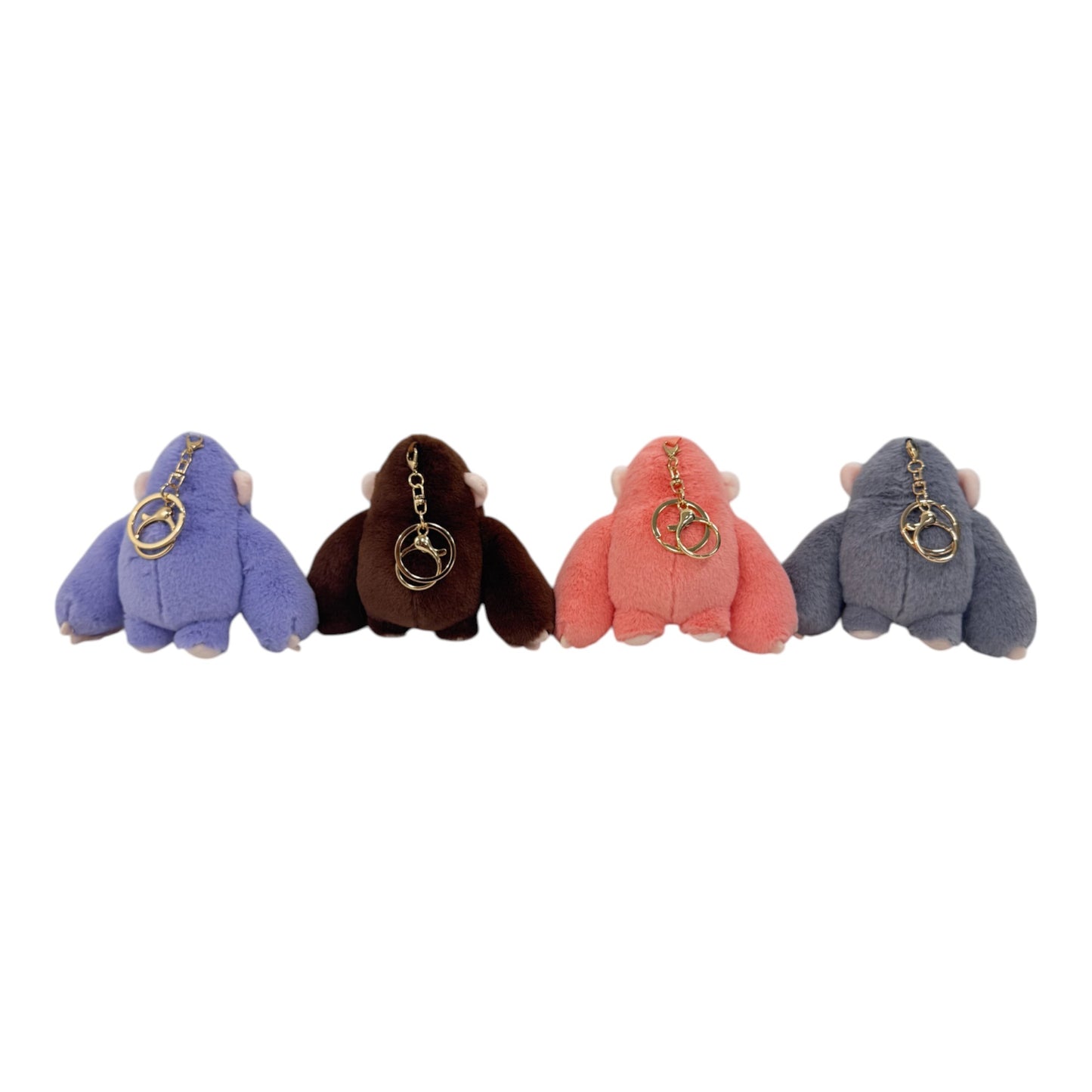CUTE GORILLA WITH STONE PLUSH KEY CHAIN KC31123-1 (12PC)