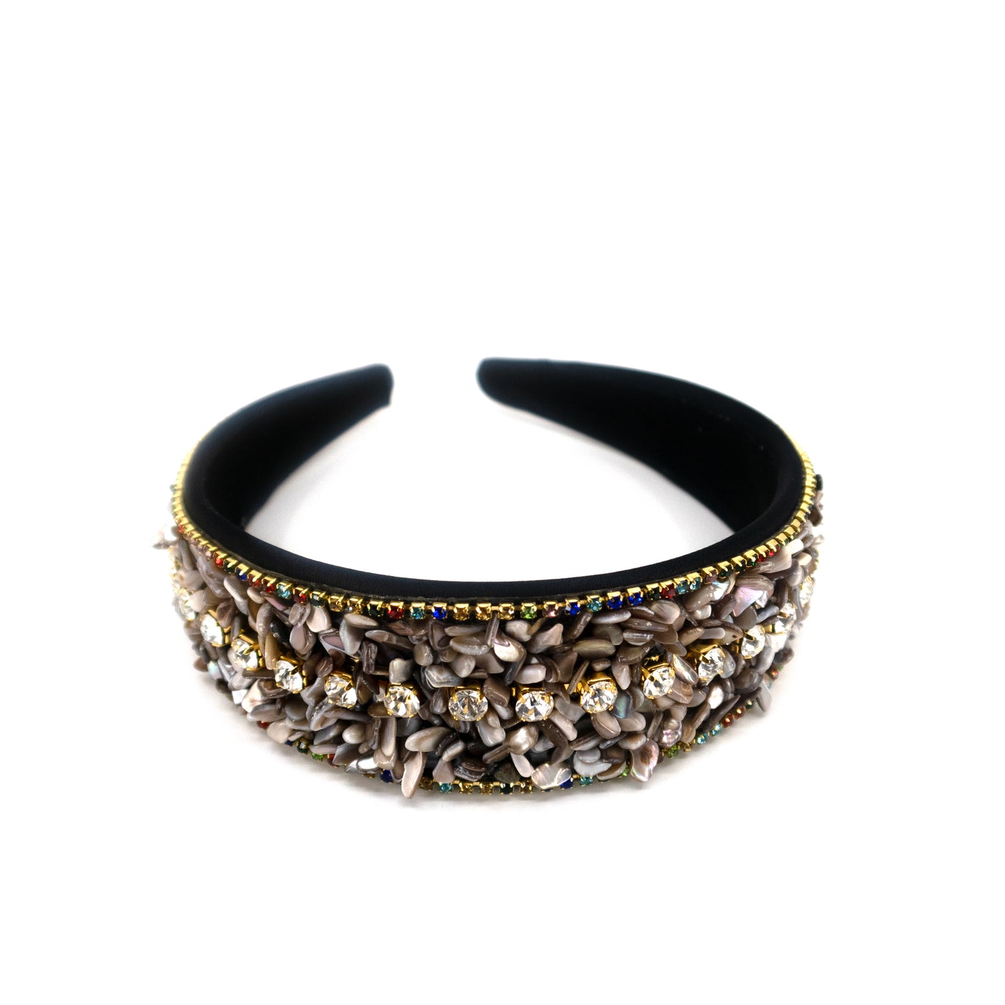 Color Stone Decor Headband HB21029-21 (12PC)