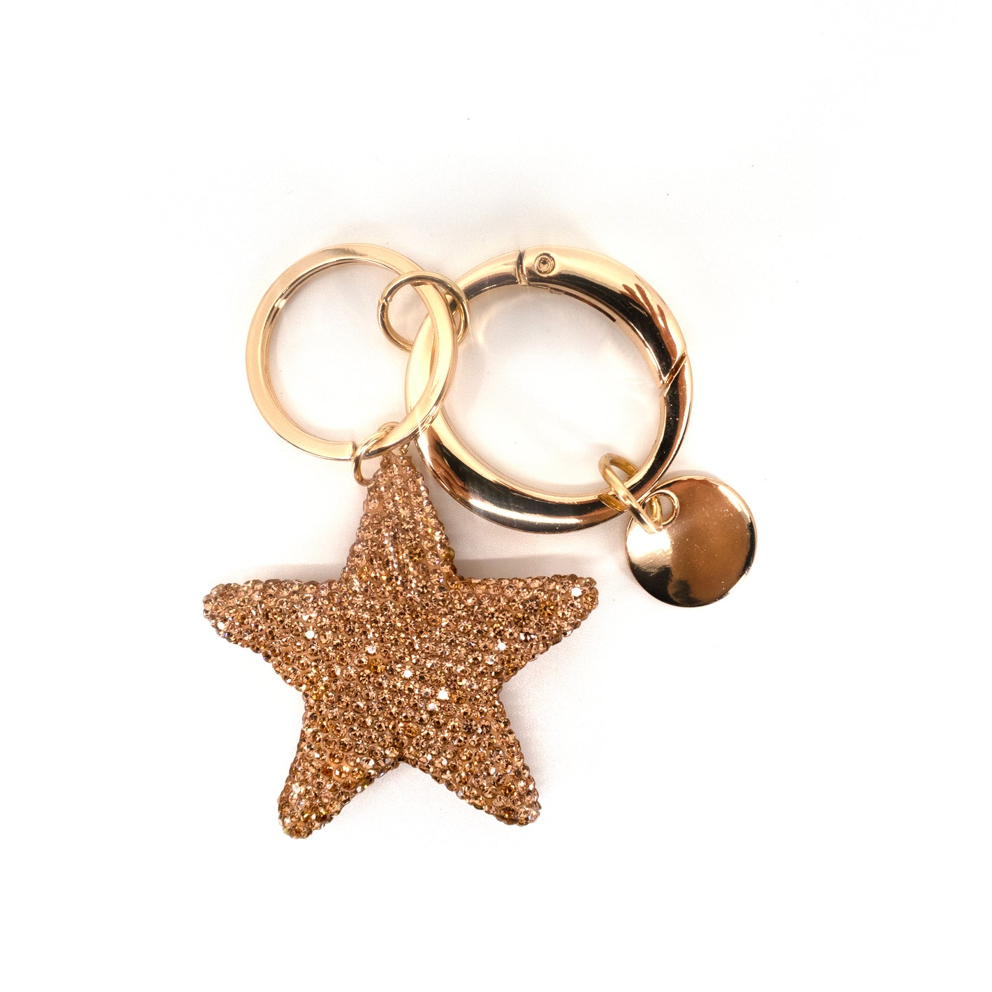 RHINESTONE STAR KEY CHAIN KC21026-34 (12PC)