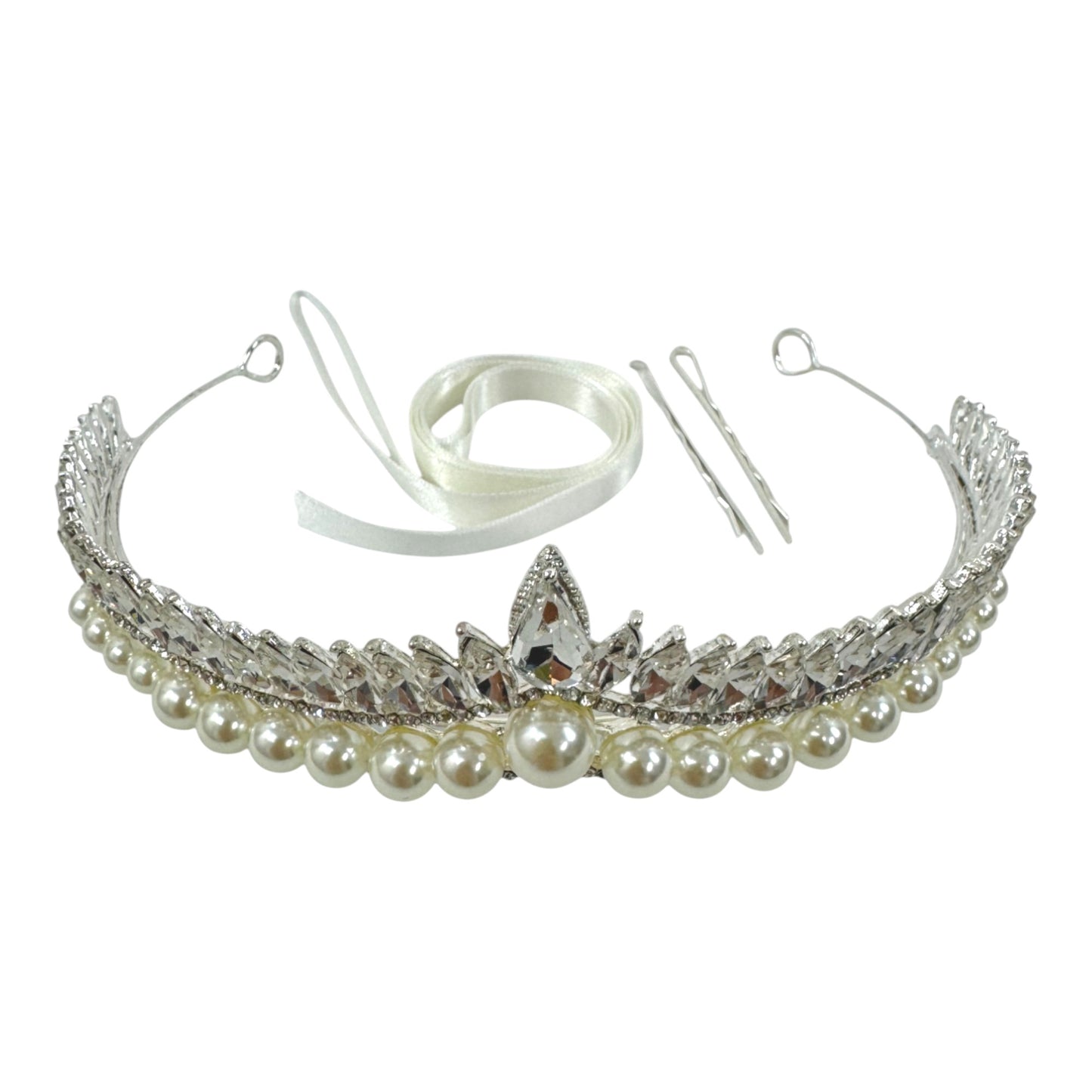 Crystal Tiara Crown CR1030-24 (1pc)