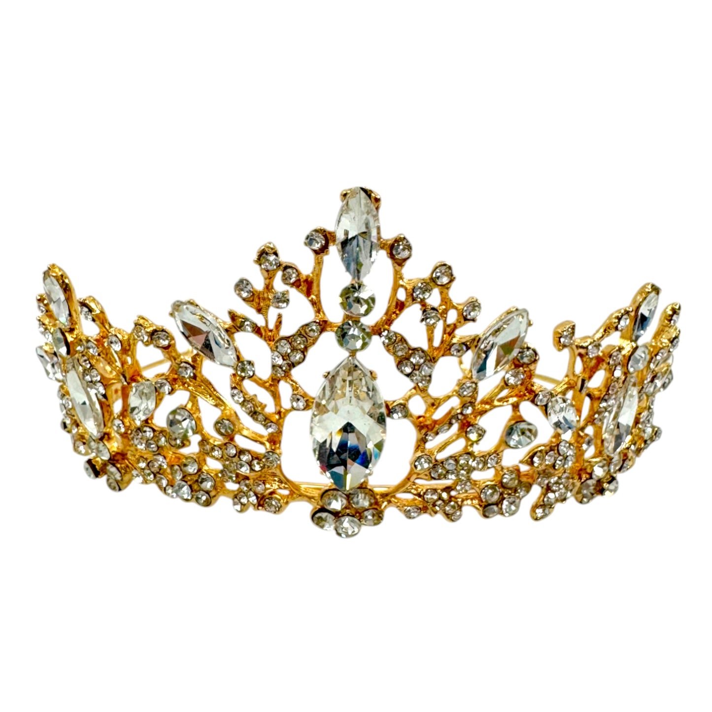 Crystal Tiara Crown CR1030-34 (1PC)