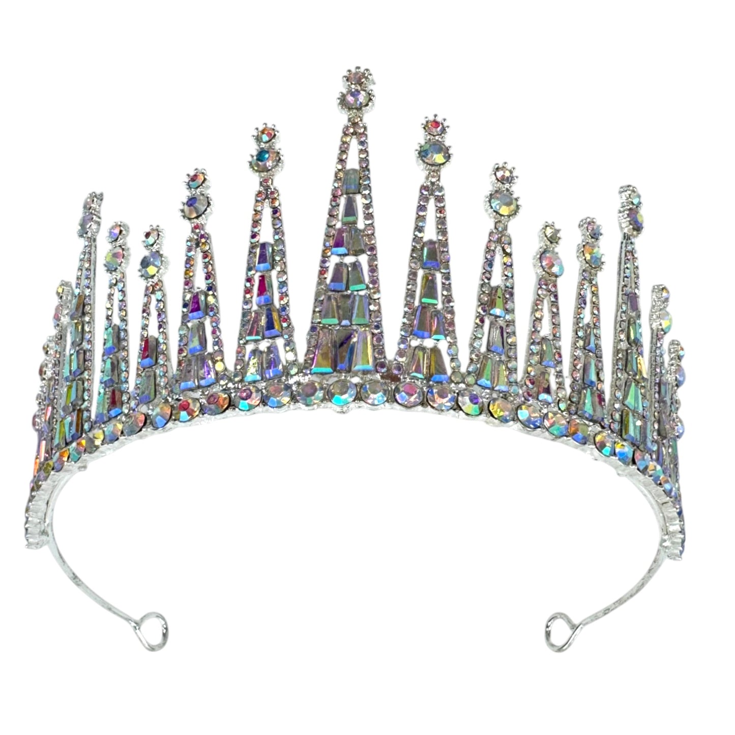 Crystal Tiara Crown CR1030-17 (1PC)