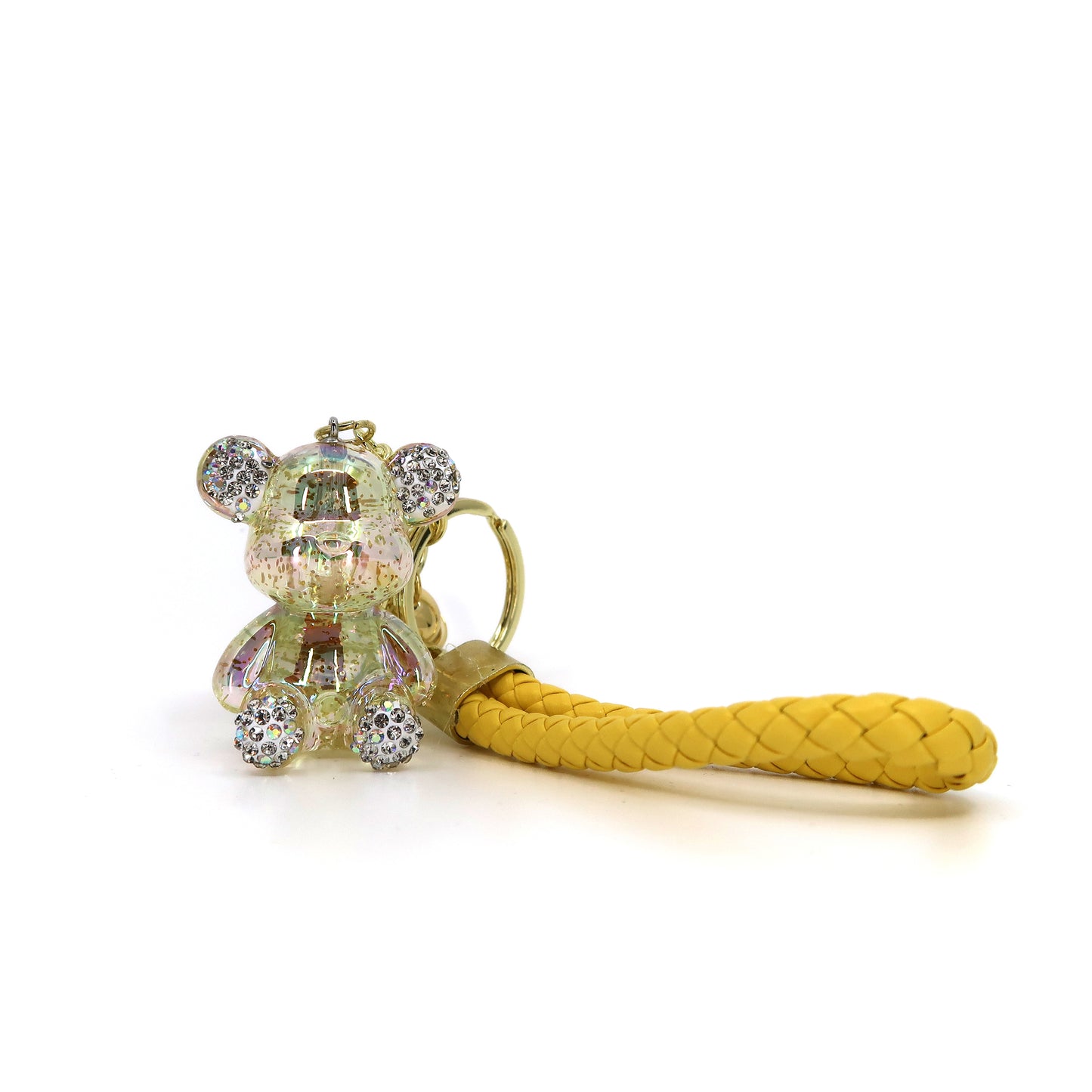 RHINESTONE SPARKLE BEAR STRAP KEY CHAIN KC3209-131 (12PC)
