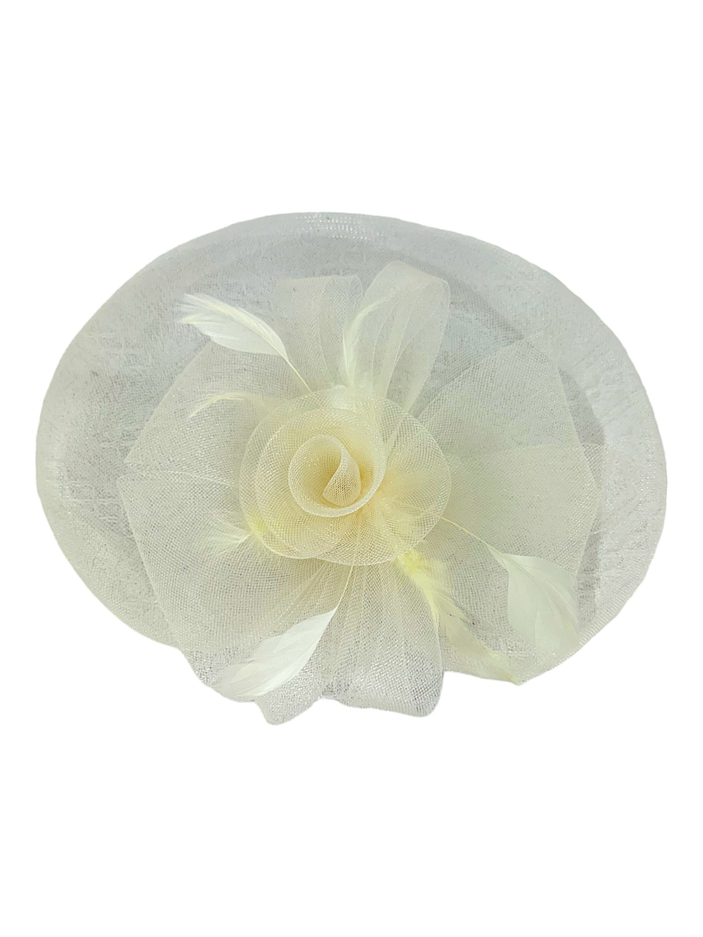 Kentucky Derby & Tea Party Flower Feather Hat FF805 (2PC)