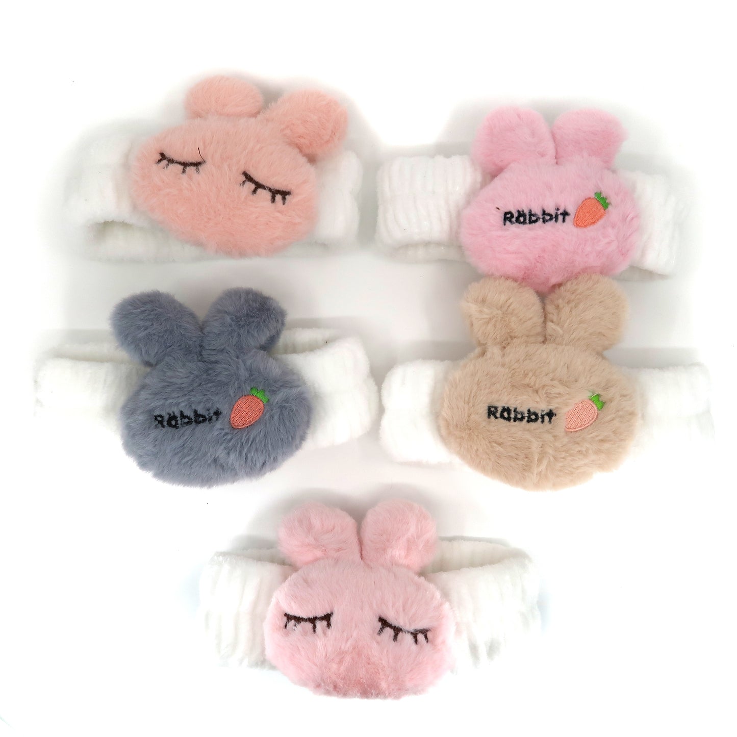 Cute Rabbit Face Spa Headwrap HW3314-46 (12PC)
