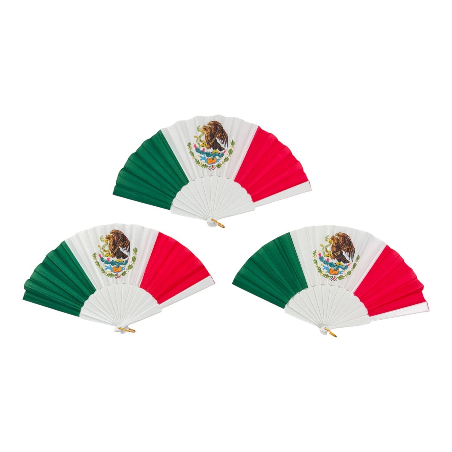 Mexican national Print Oriental Hand Held Folding Fan FN0457 (12PC)