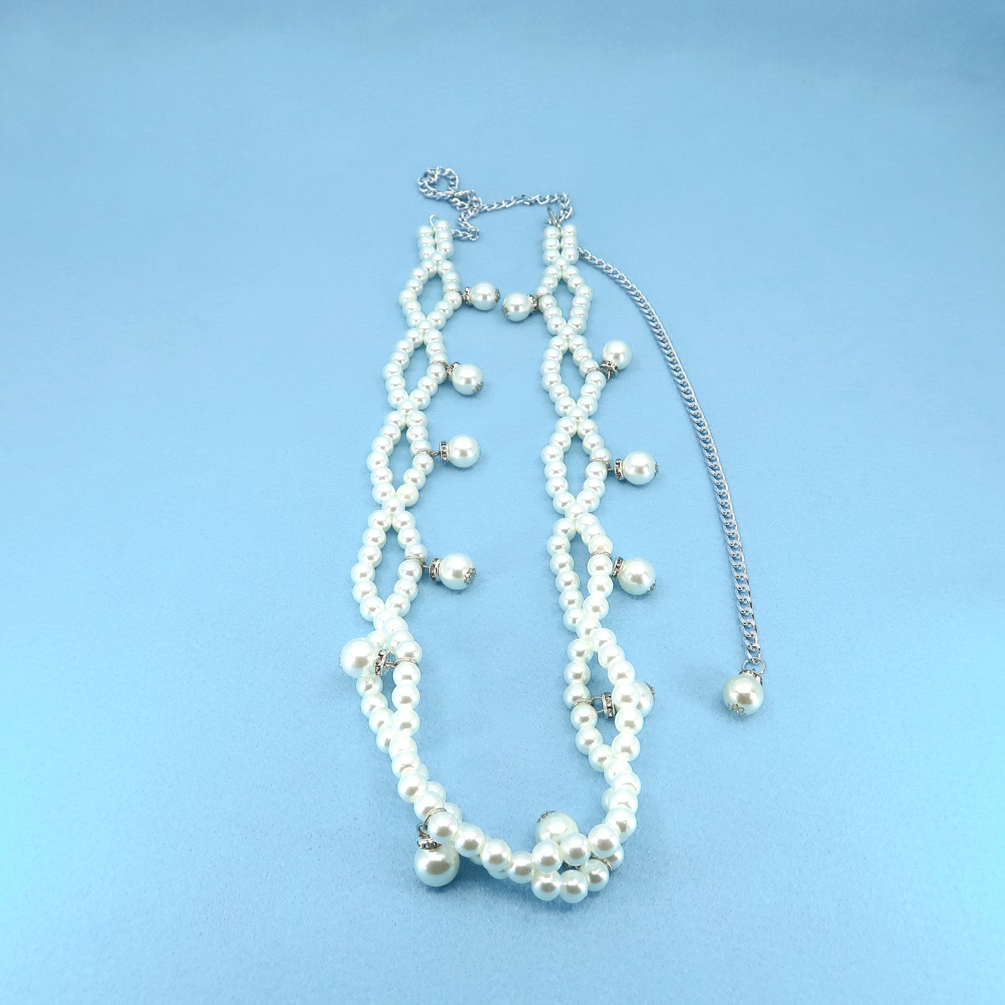 Pearl Infinity Pattern Chain Belt BT0506-18 (4PC)