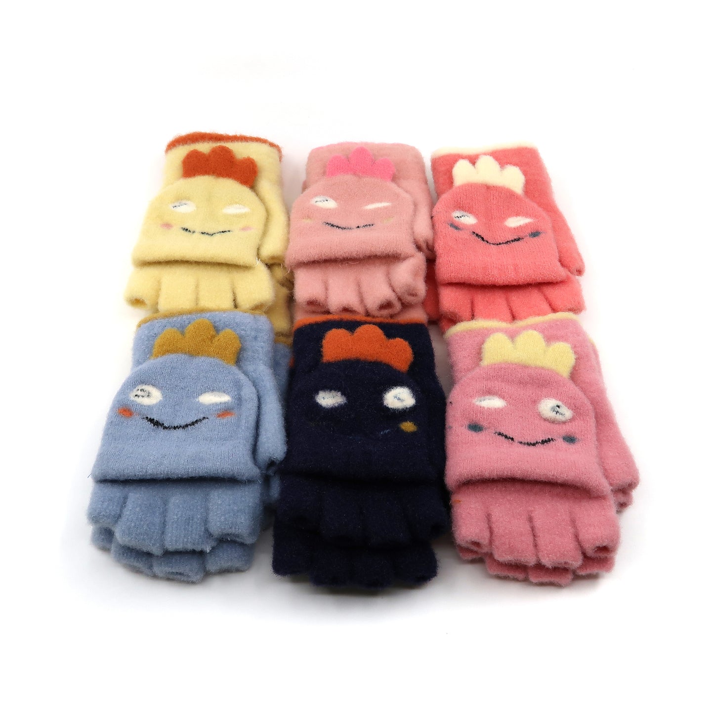 Kids Dino Knitted Glove GE103-2. (12PAIR)