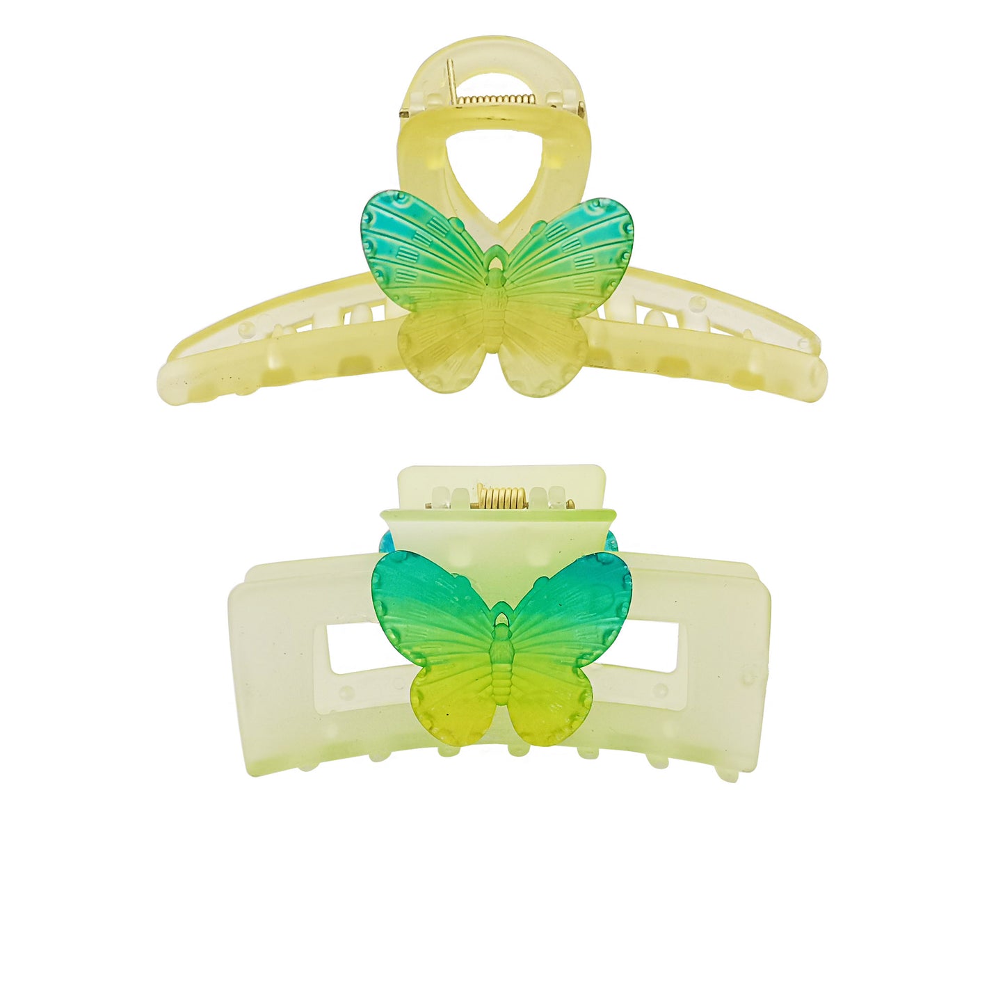 Green Butterfly Claw Clip JC3315-59 (12PC)