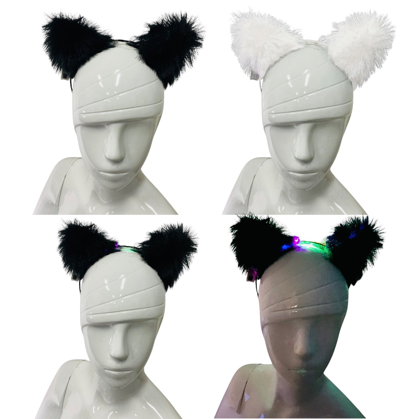 Led Cat Ear Fluffy Headband JH5828-1 (12PC)