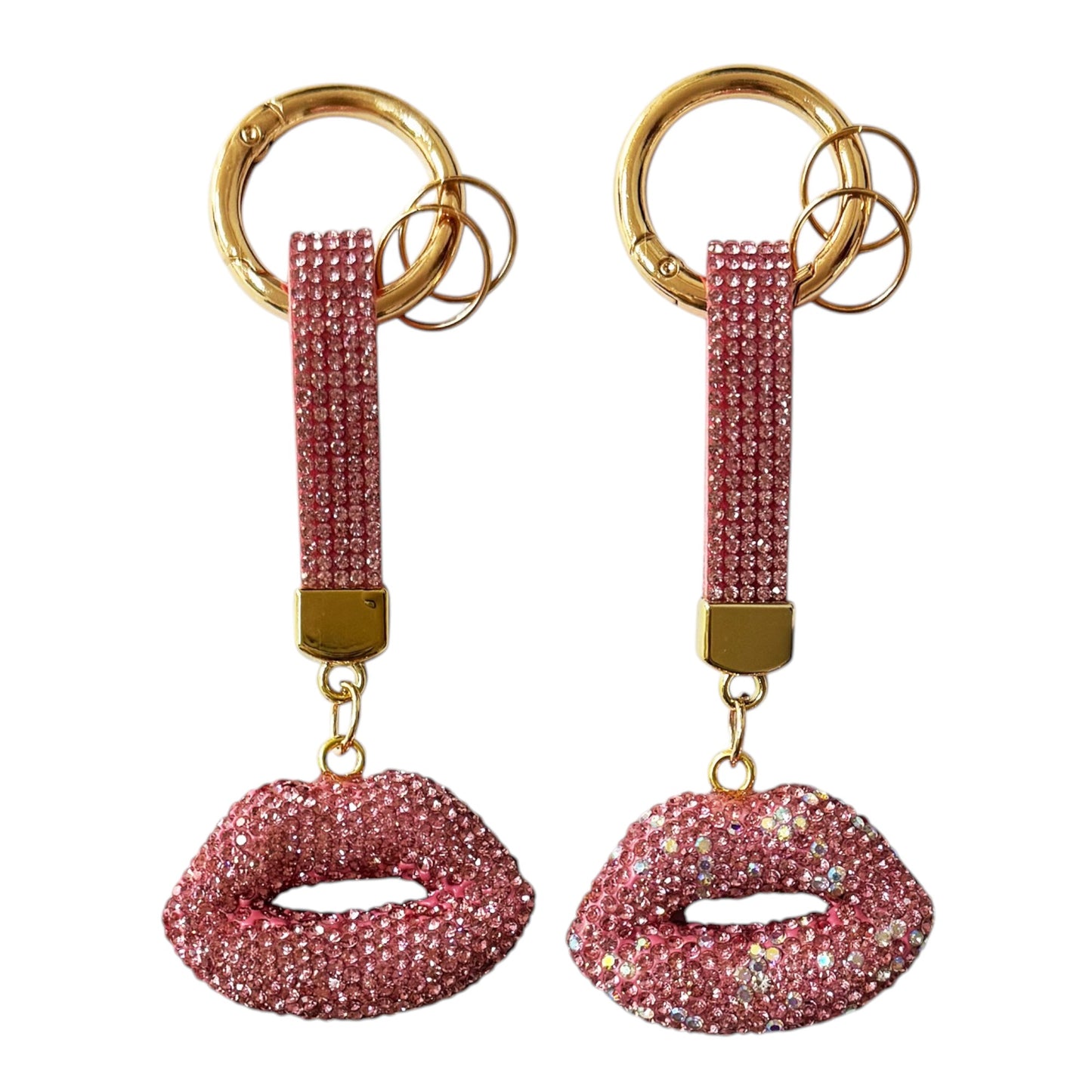 RHINESTONE LIPS KEY CHAIN KC004 (12PC)