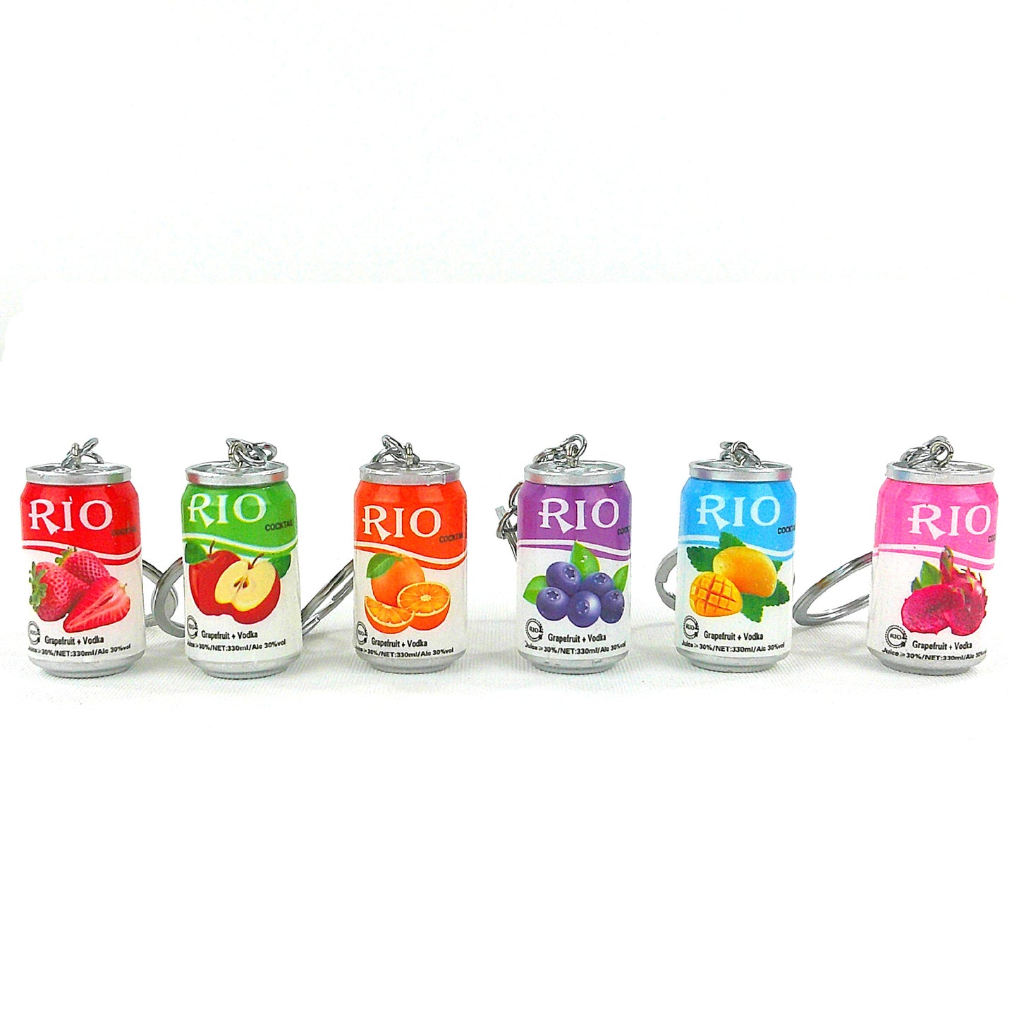 Rio Fruits Soda Can Key Chain KC1013-20 (12PC)