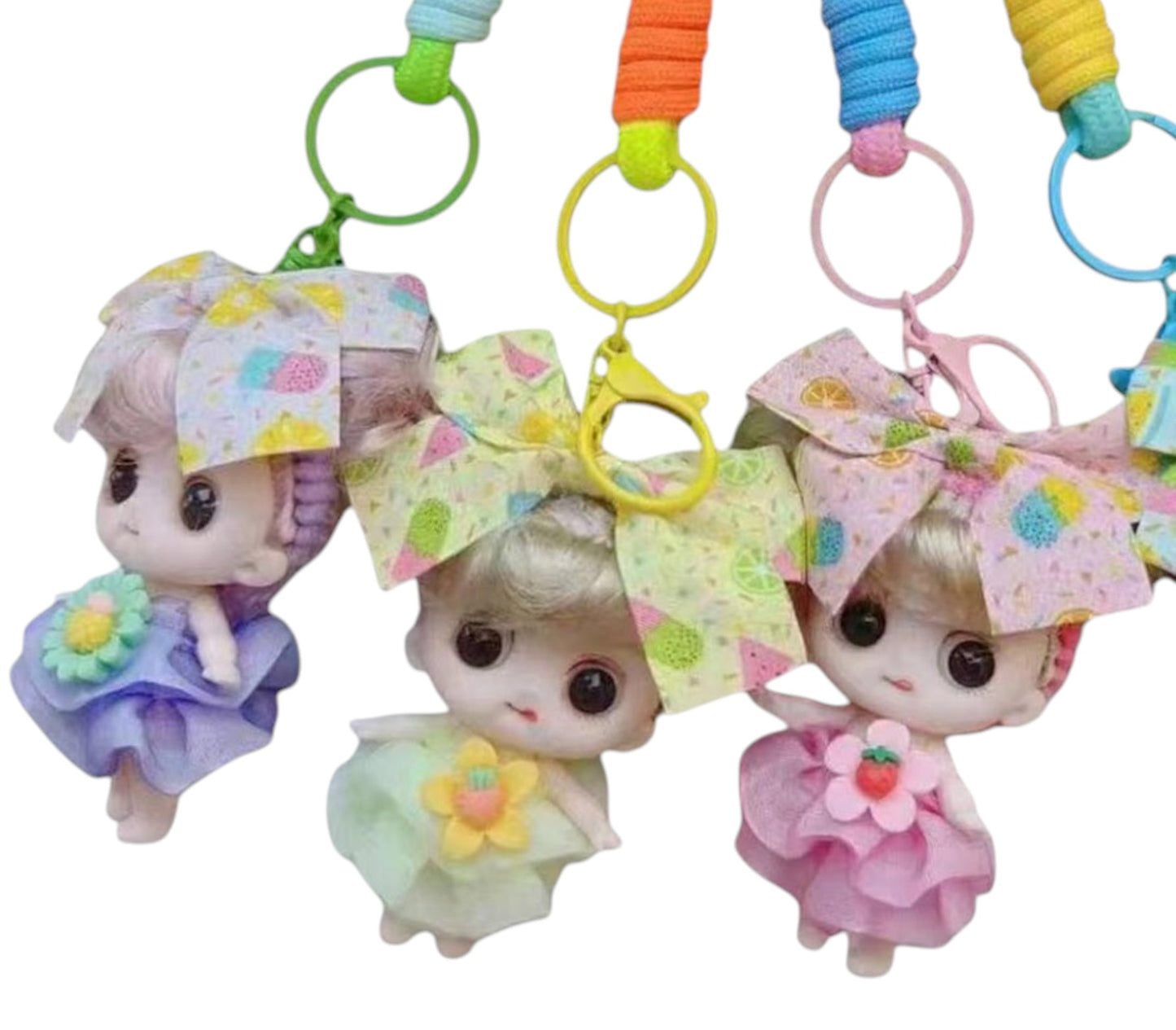 FLOWER FAIRY RIBBON KEYCHAIN KC1205-46 (12PC)