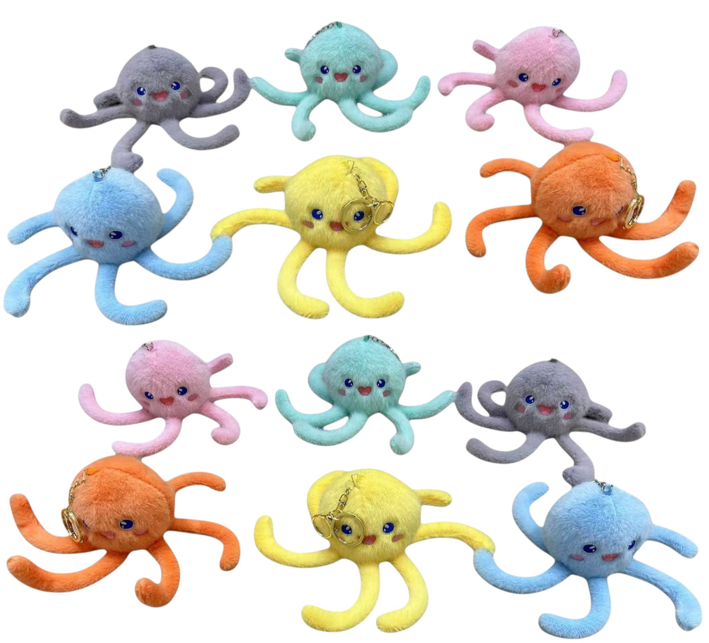 Octopus Plush Key Chain KC41030-19 (12PC)