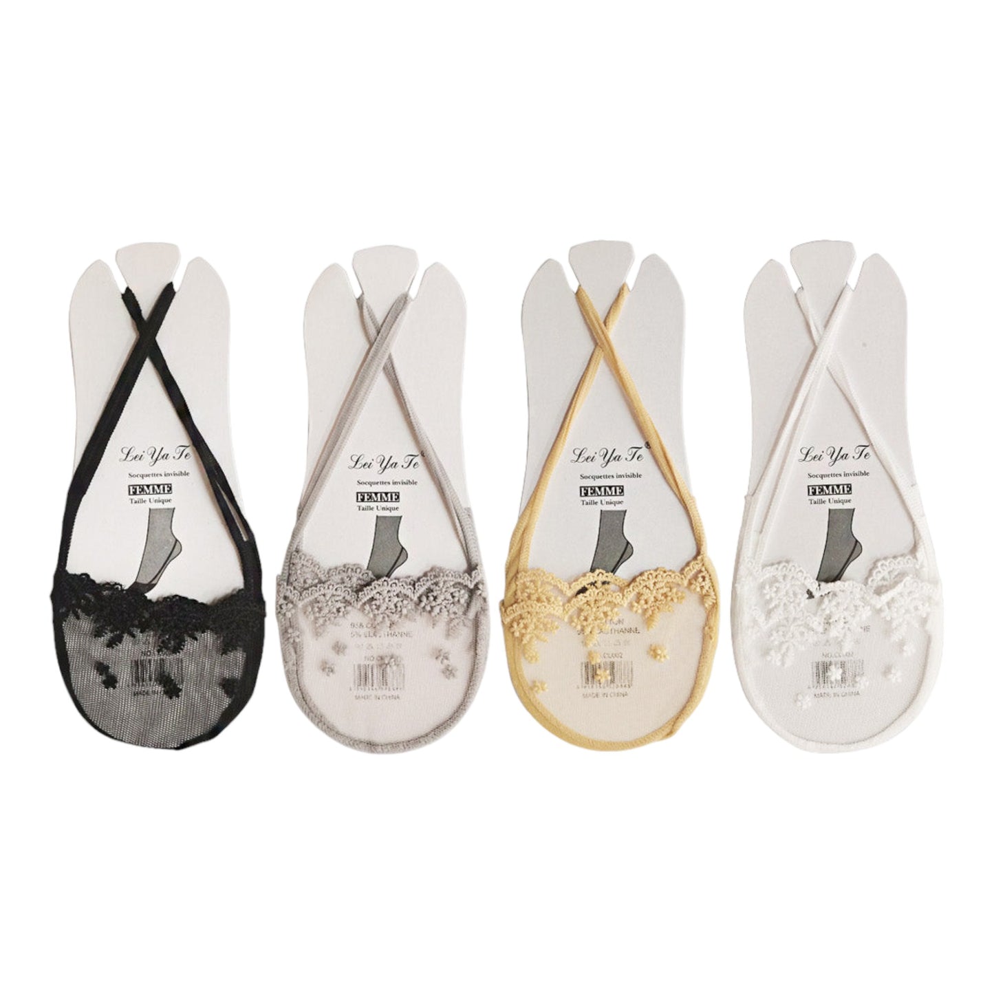 Women's Lace Fake Socks SS2623-7 (12PC)