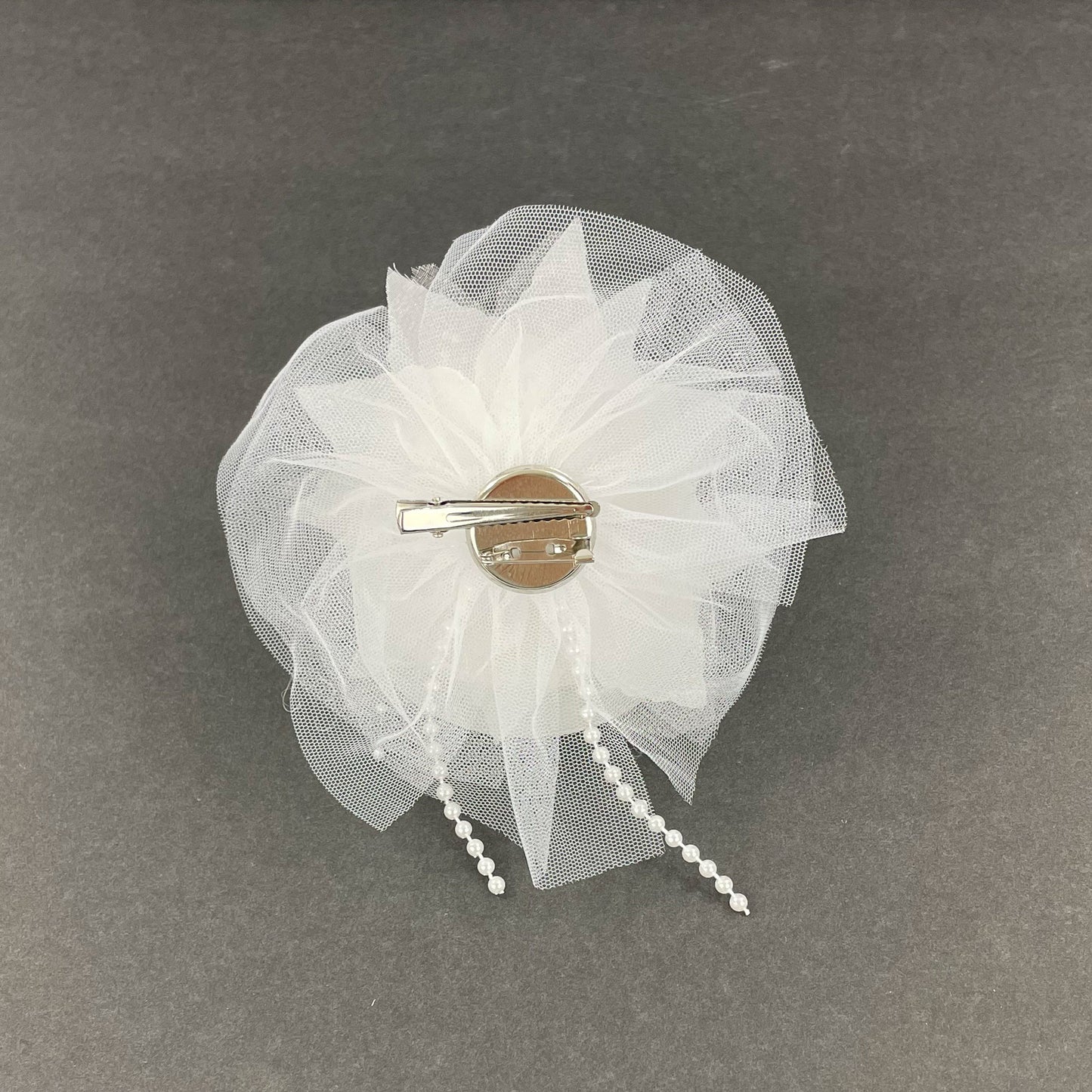 Kids Hat Mesh Hair Deco Clip & Brooch KV616 (2PC)