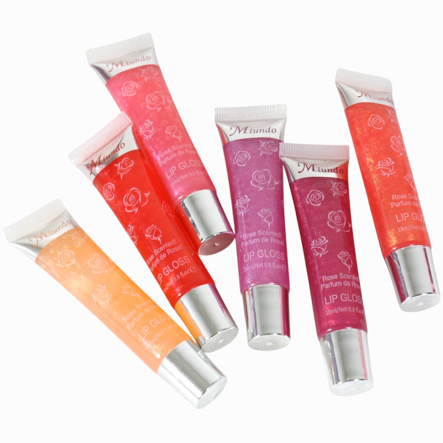 Miundo Rose Scented Lip Gloss GZ8010143 .(24PC)