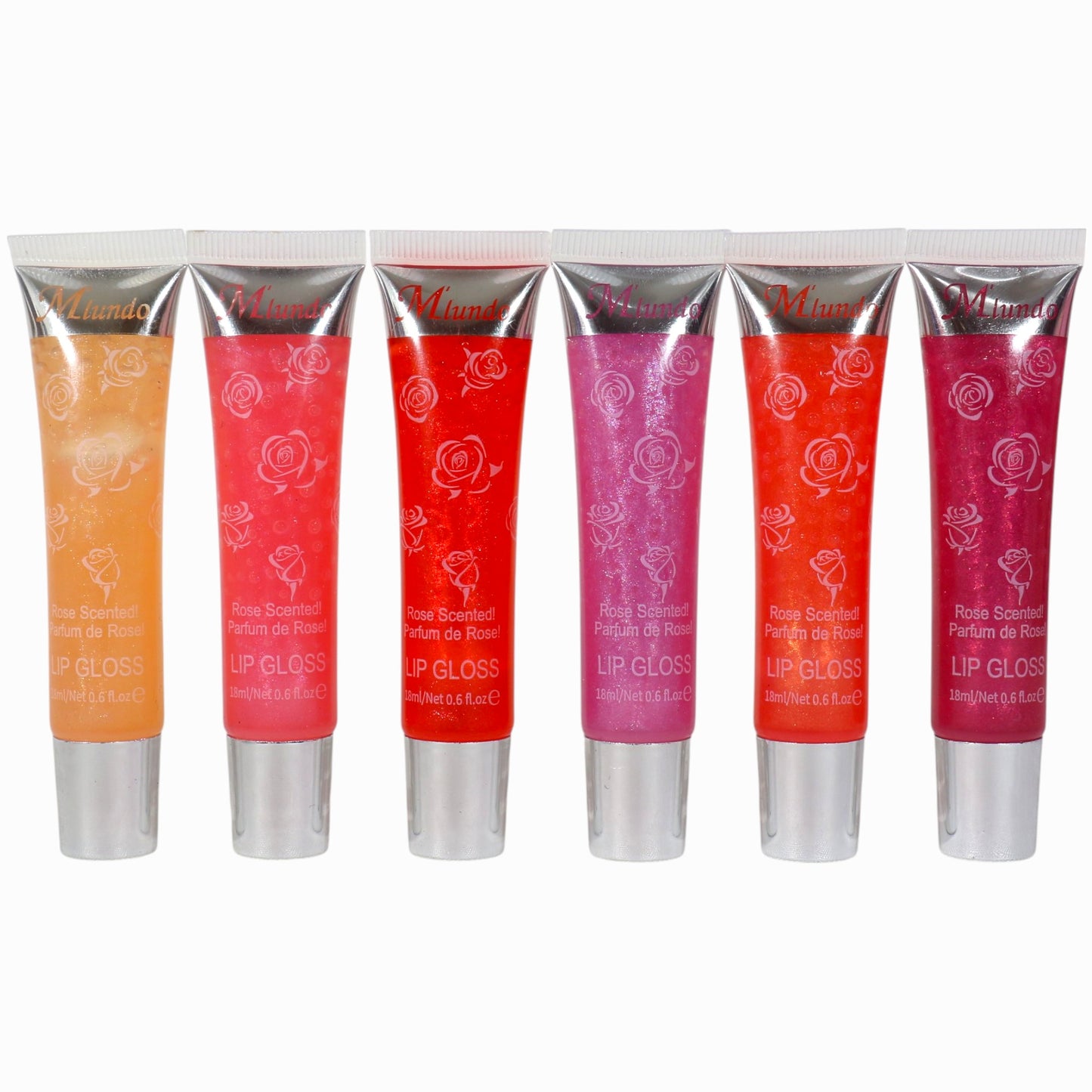 Miundo Rose Scented Lip Gloss GZ8010143 .(24PC)