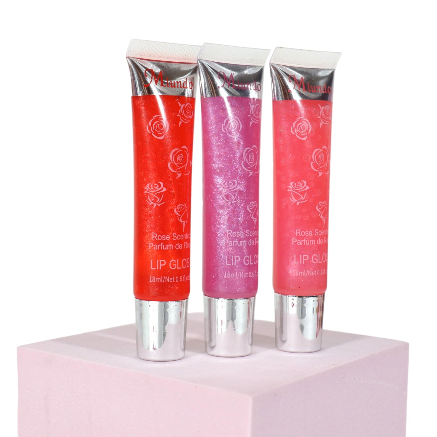Miundo Rose Scented Lip Gloss GZ8010143 .(24PC)