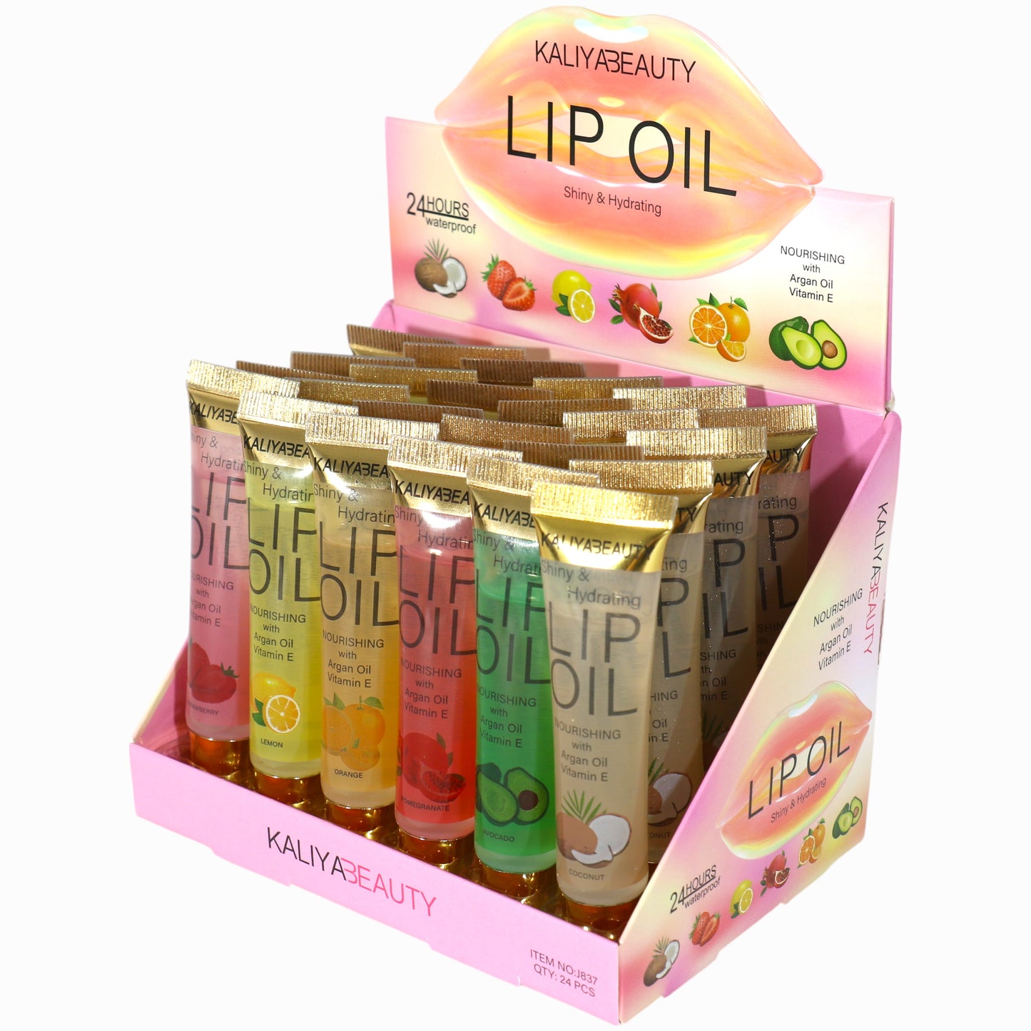 Kaliya Beauty Fruit Lip Oil J837-C (24PC)