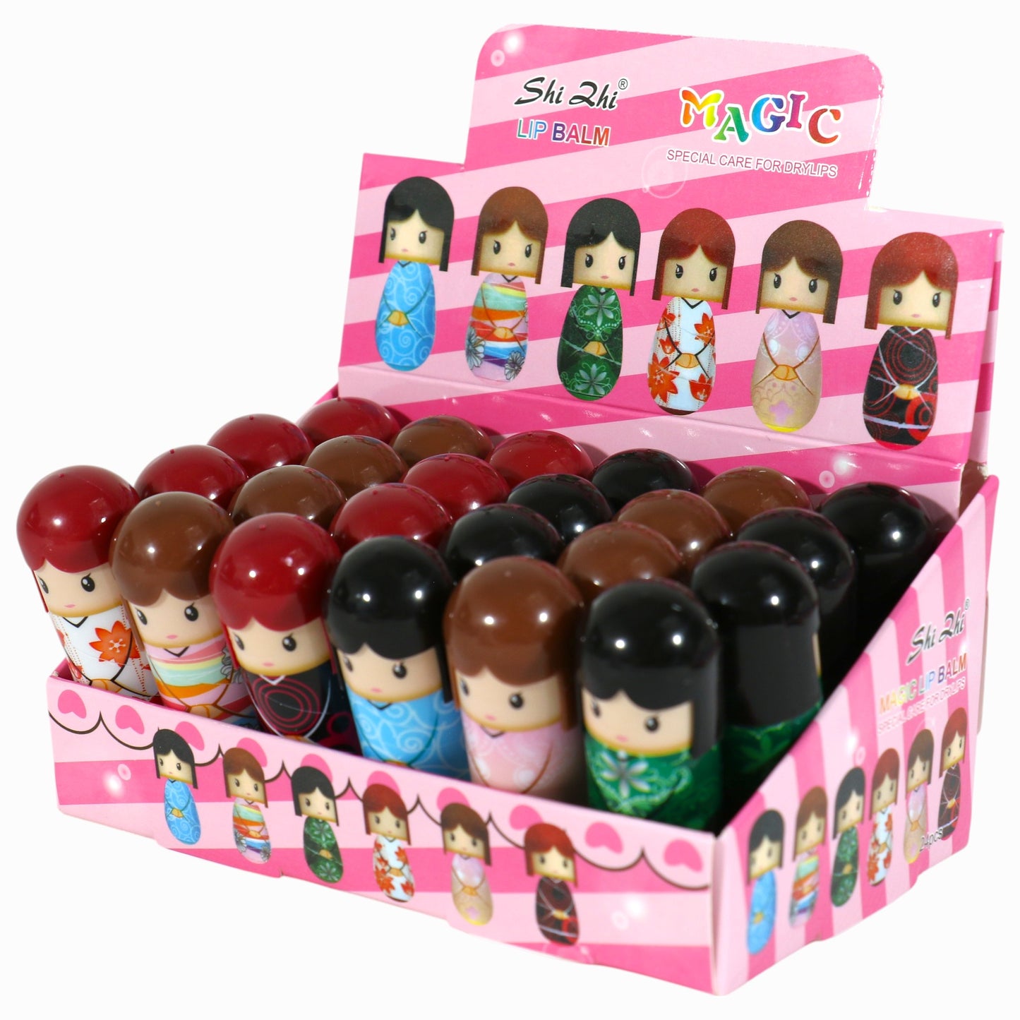 Doll Cartoon Lip Balm LB2322-17-C (24PC)