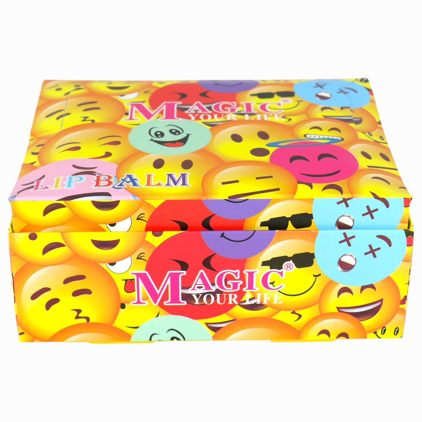 Funny Emoji Face Ball Lip Balm LB806 (24PC)