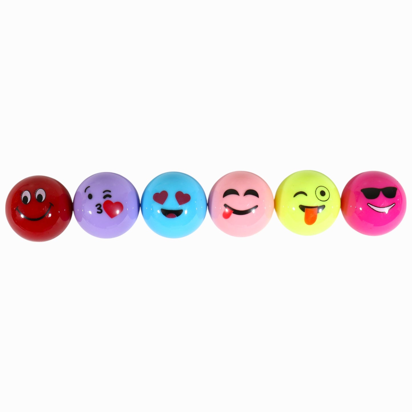 Funny Emoji Face Ball Lip Balm LB806 (24PC)