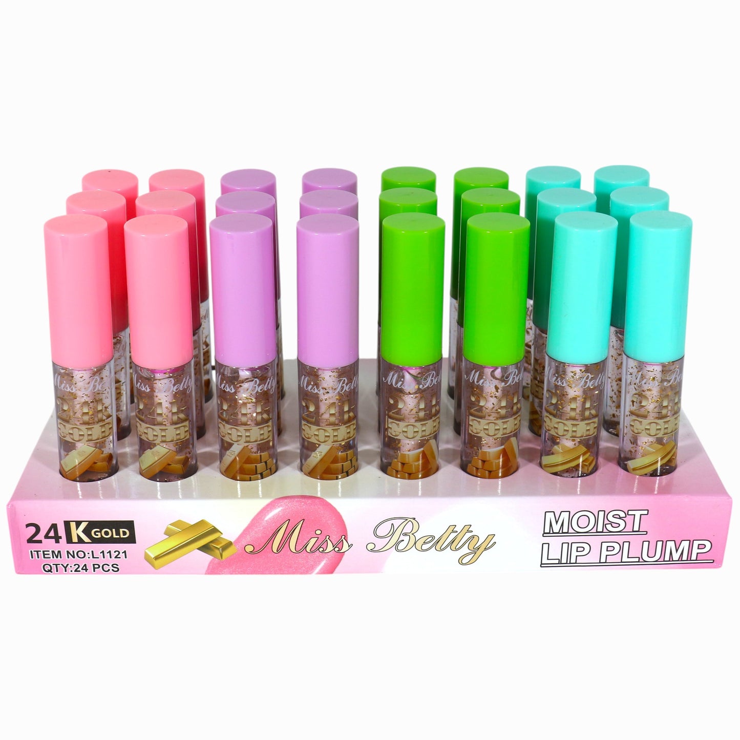Miss Betty Gold in Lip Gloss LC1121-C (24PC)