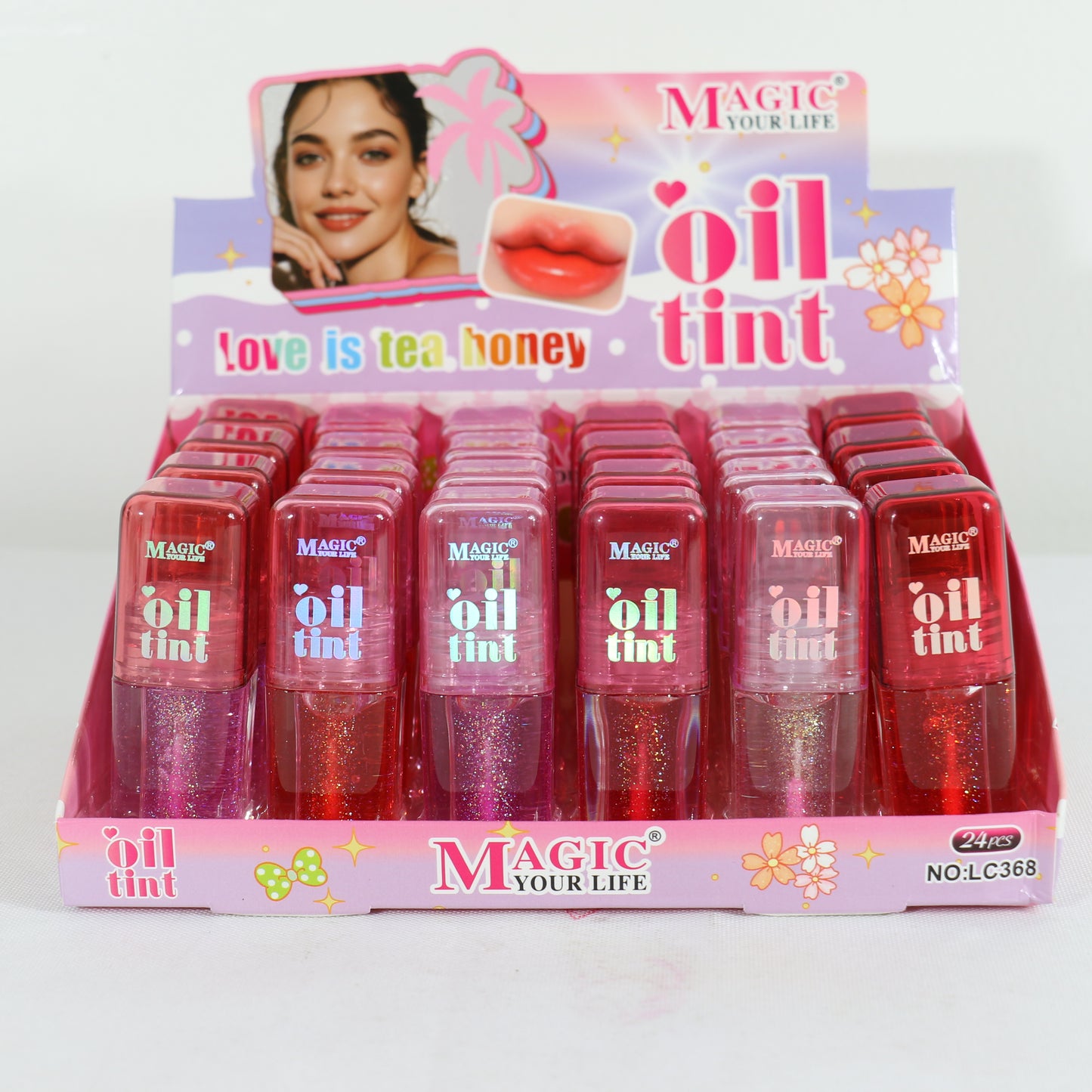 Magic you life Oil Tint Lip Gloss LC368 (24PC)