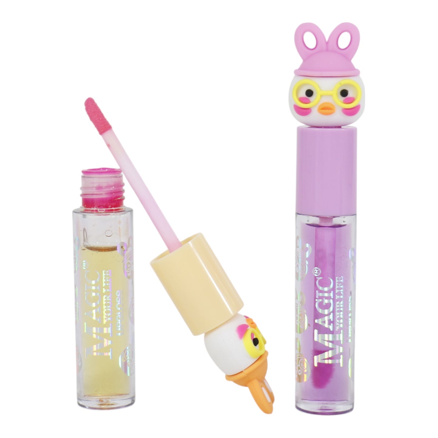 Magic Your Life Rabbit Duck Cartoon Lip OIL LC957. (24PC)
